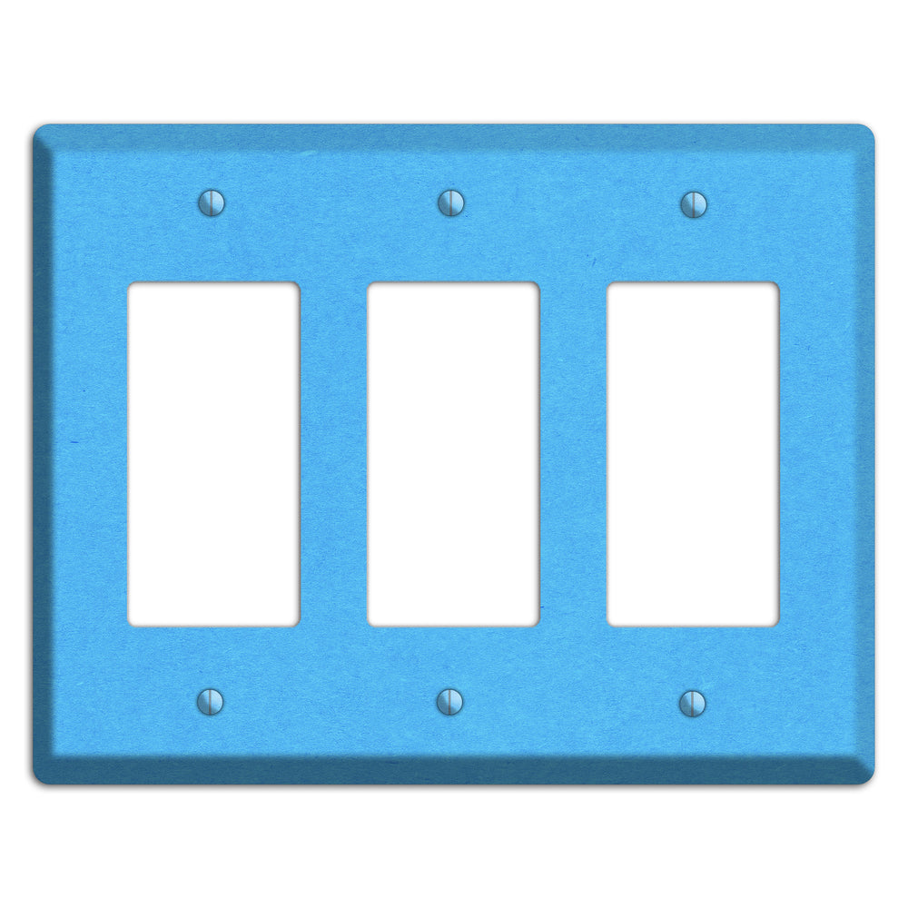 Maya Blue Kraft 3 Rocker Wallplate