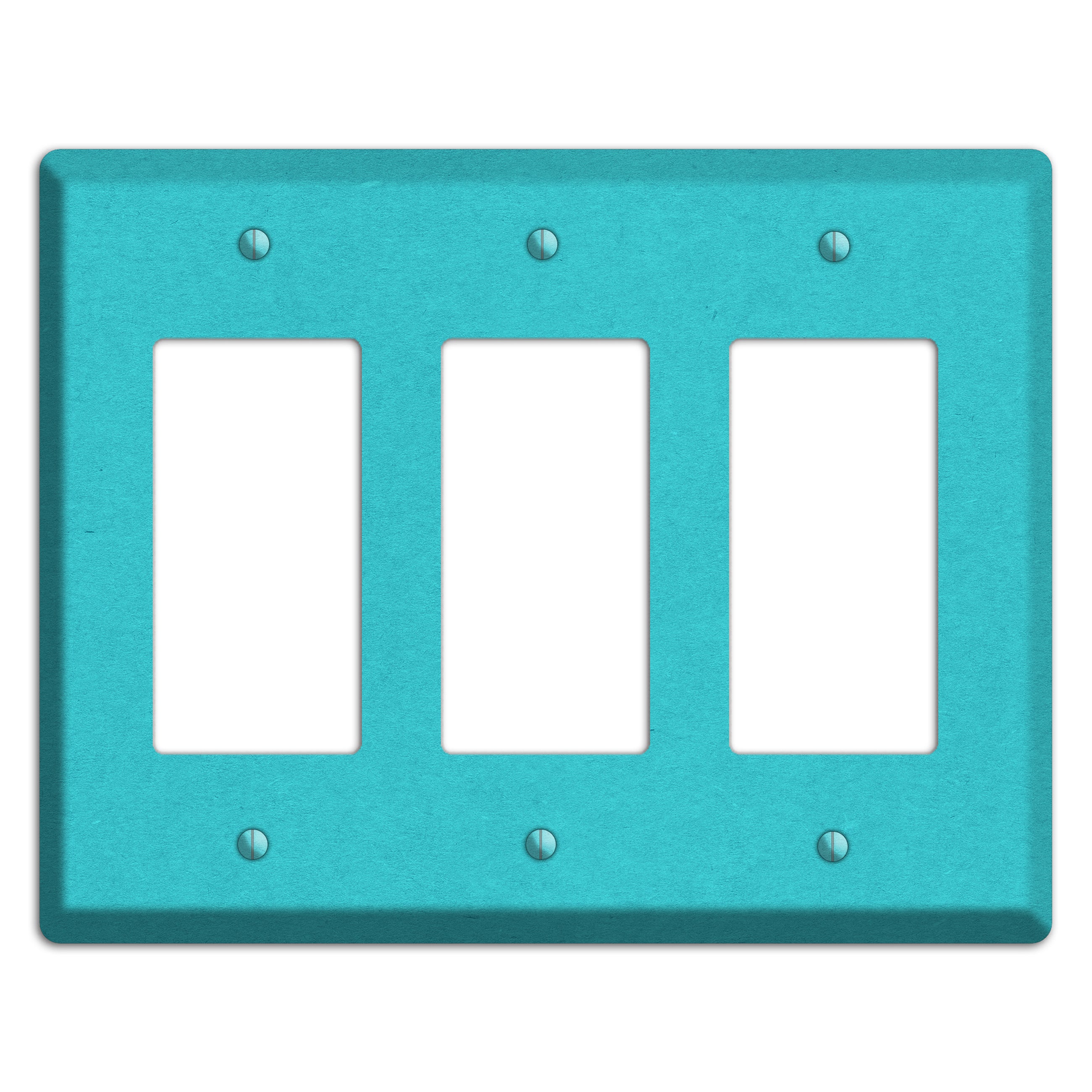 Medium Turquoise Kraft 3 Rocker Wallplate