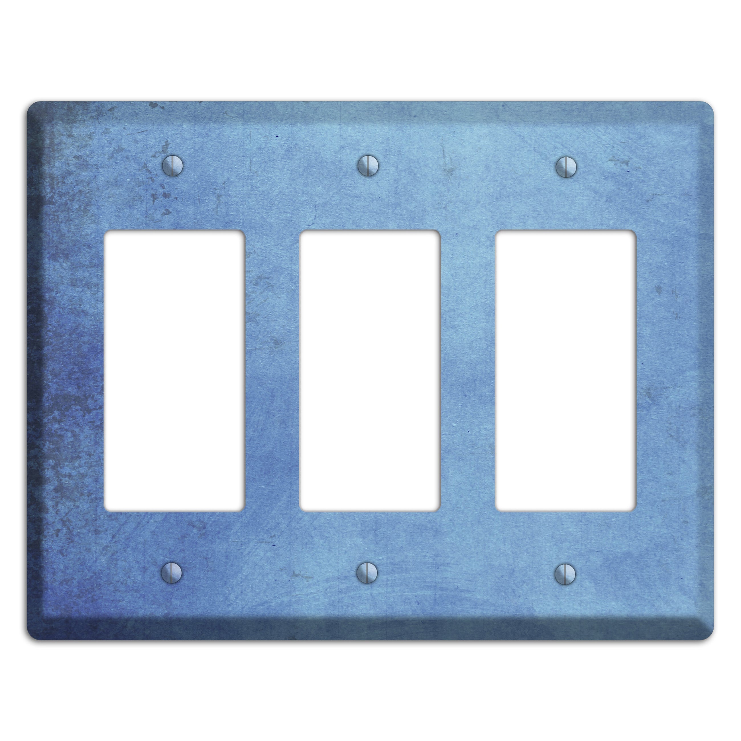 Polo Blue Vintage Grunge 3 Rocker Wallplate – Wallplates.com