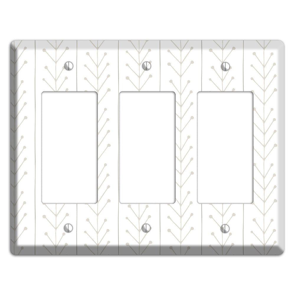 Simple Scandanavian Style F 3 Rocker Wallplate