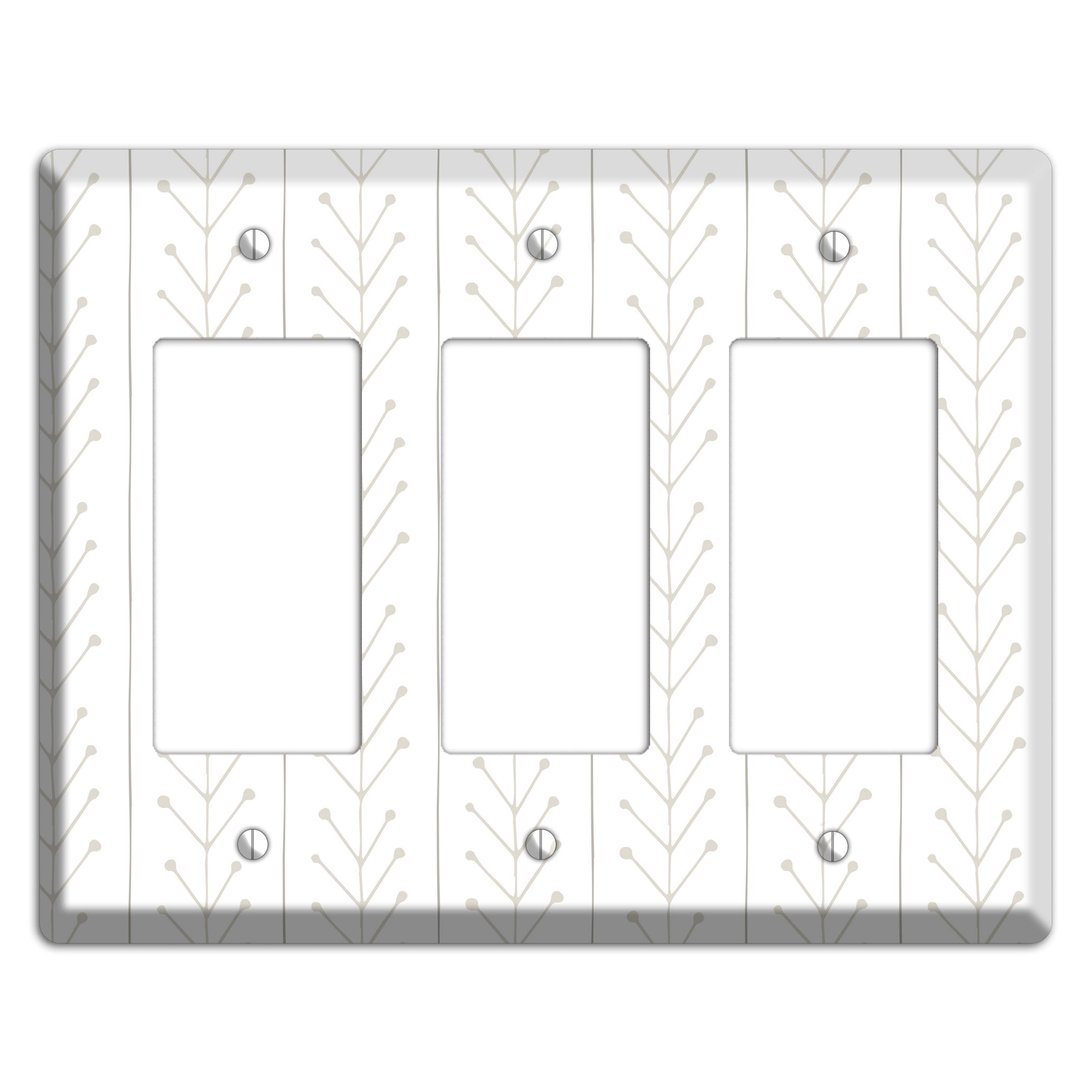 Simple Scandanavian Style F 3 Rocker Wallplate