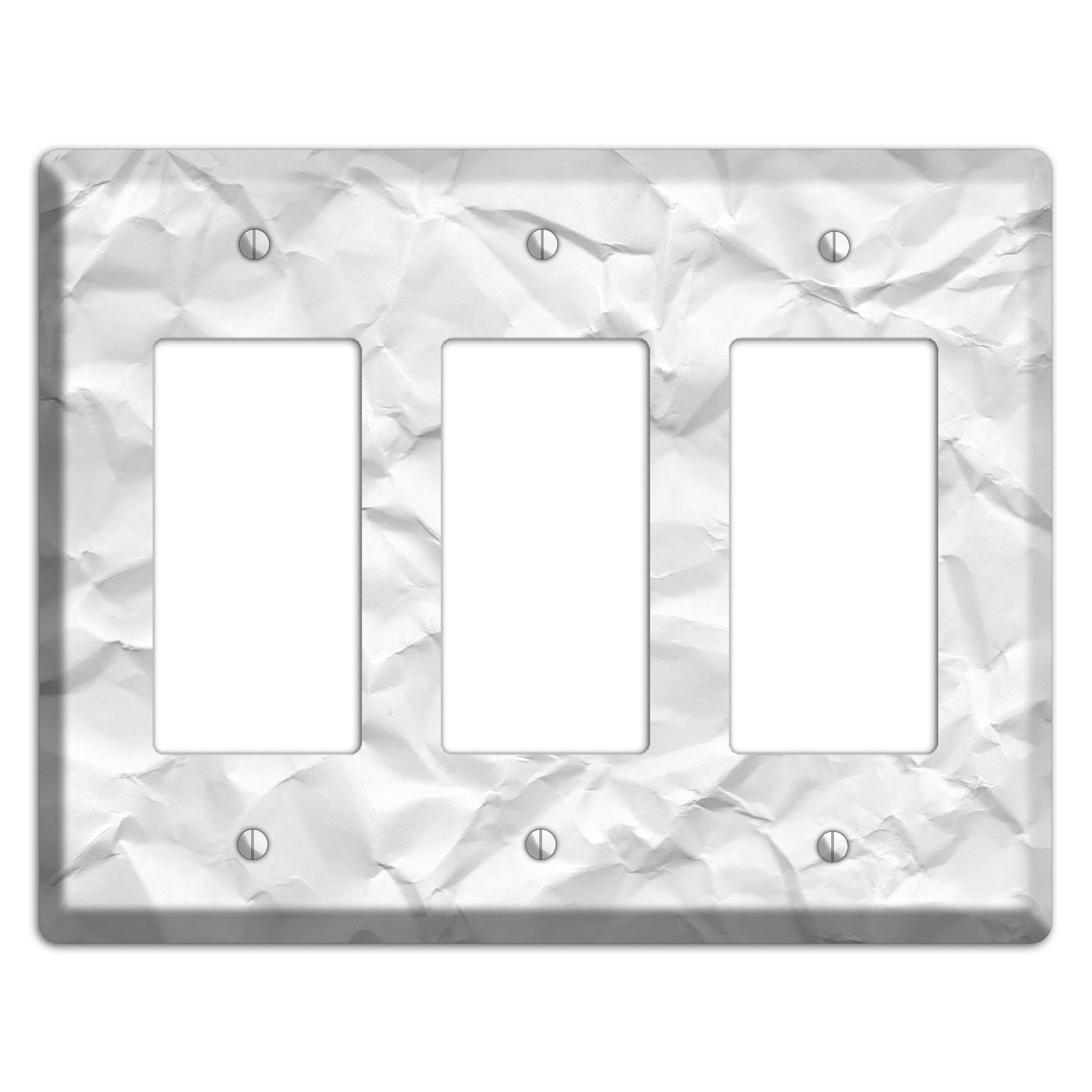 Alto Crinkled Paper 3 Rocker Wallplate