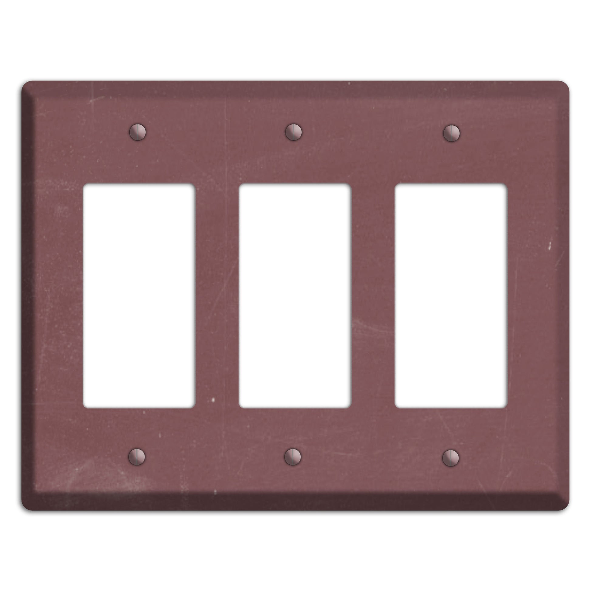 Chalk Dark Maroon 3 Rocker Wallplate