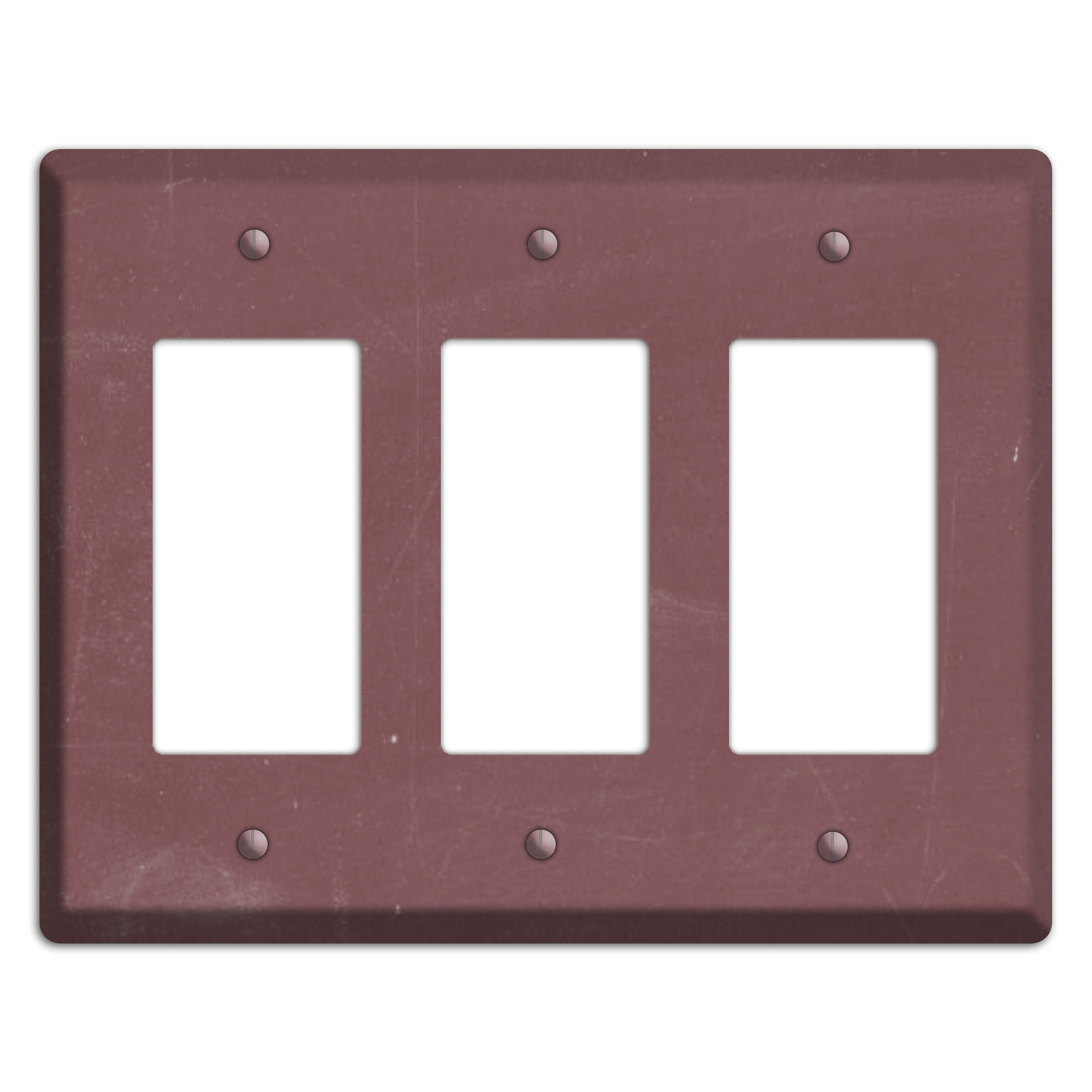 Chalk Dark Maroon 3 Rocker Wallplate