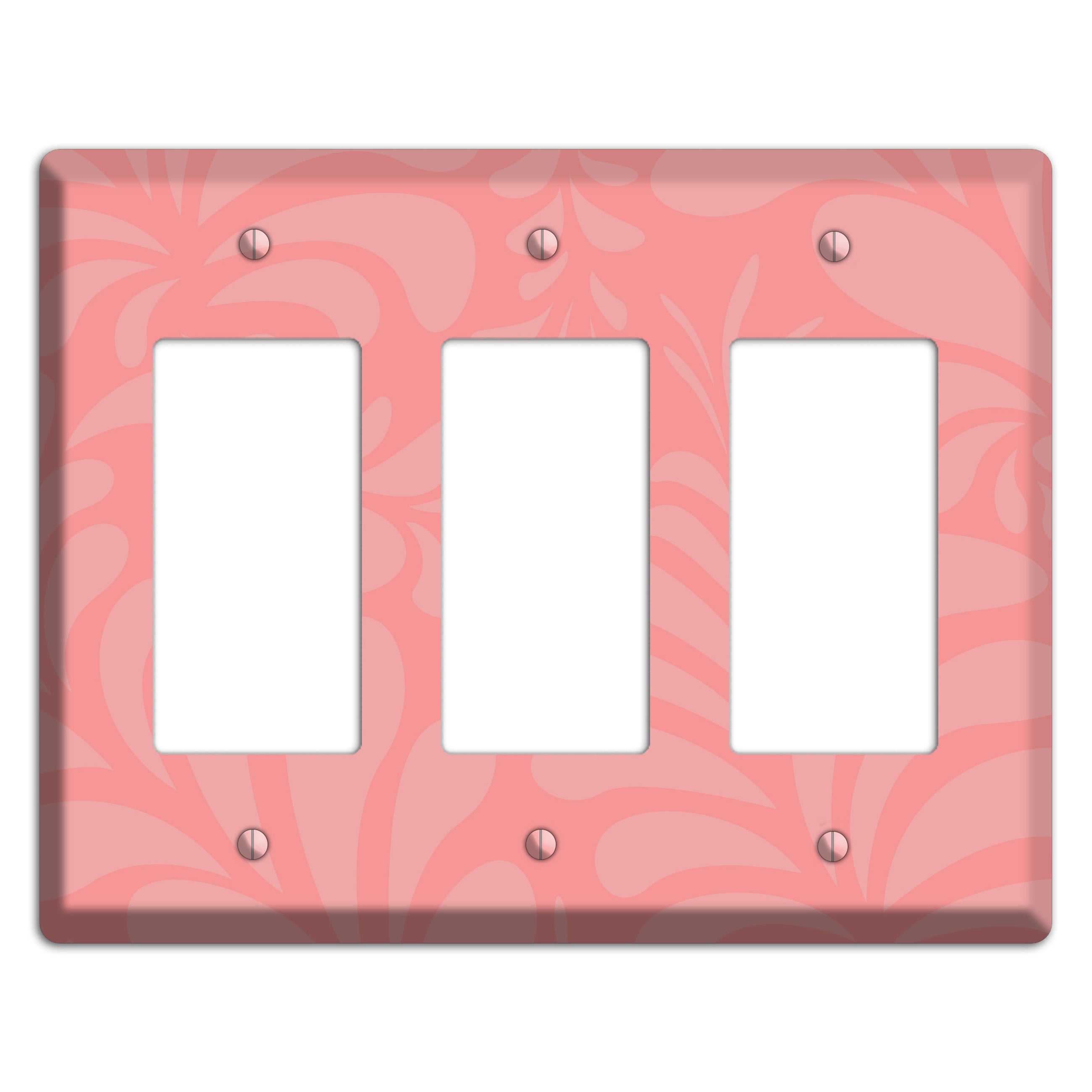 Pink Herati 3 Rocker Wallplate