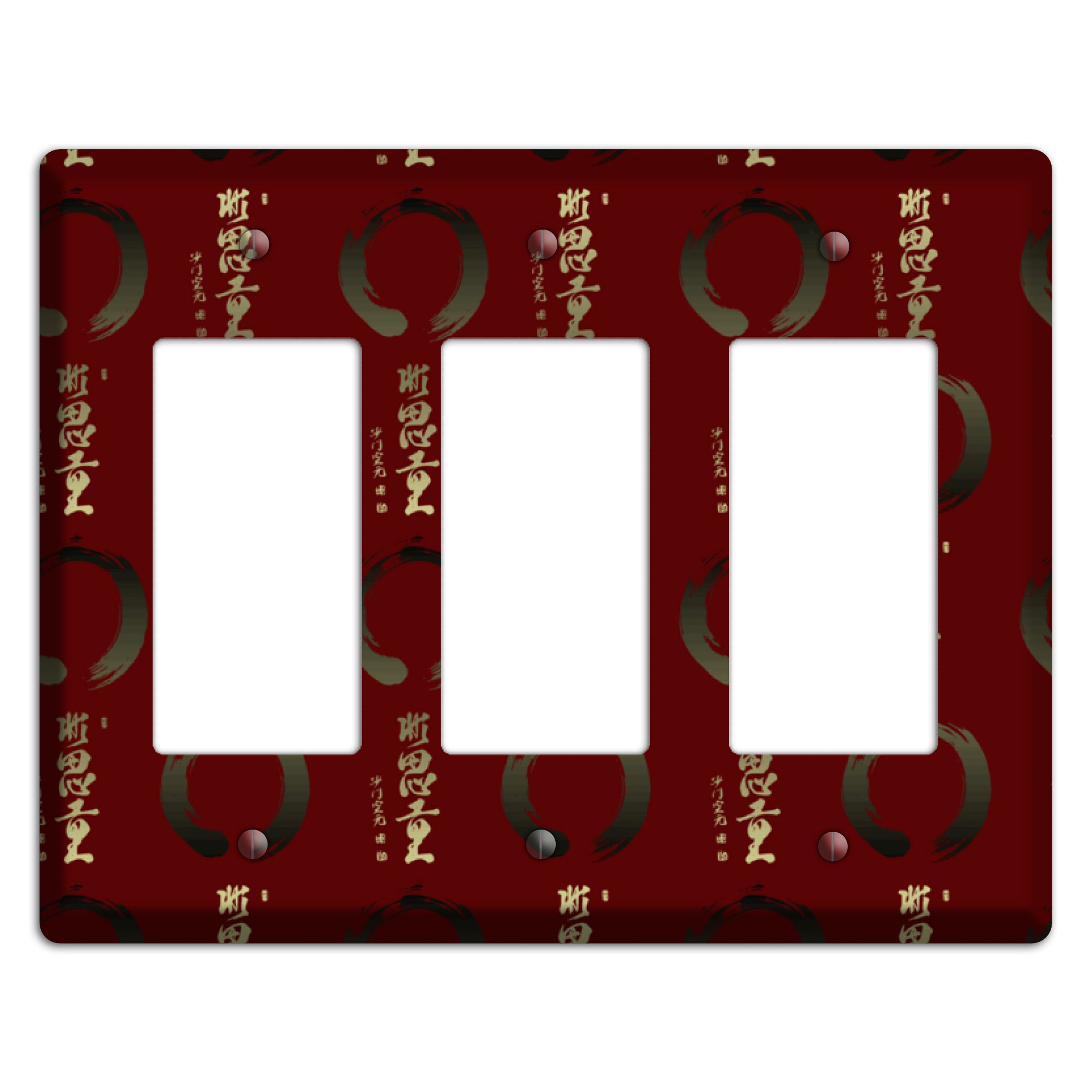 Asian Text 3 Rocker Wallplate