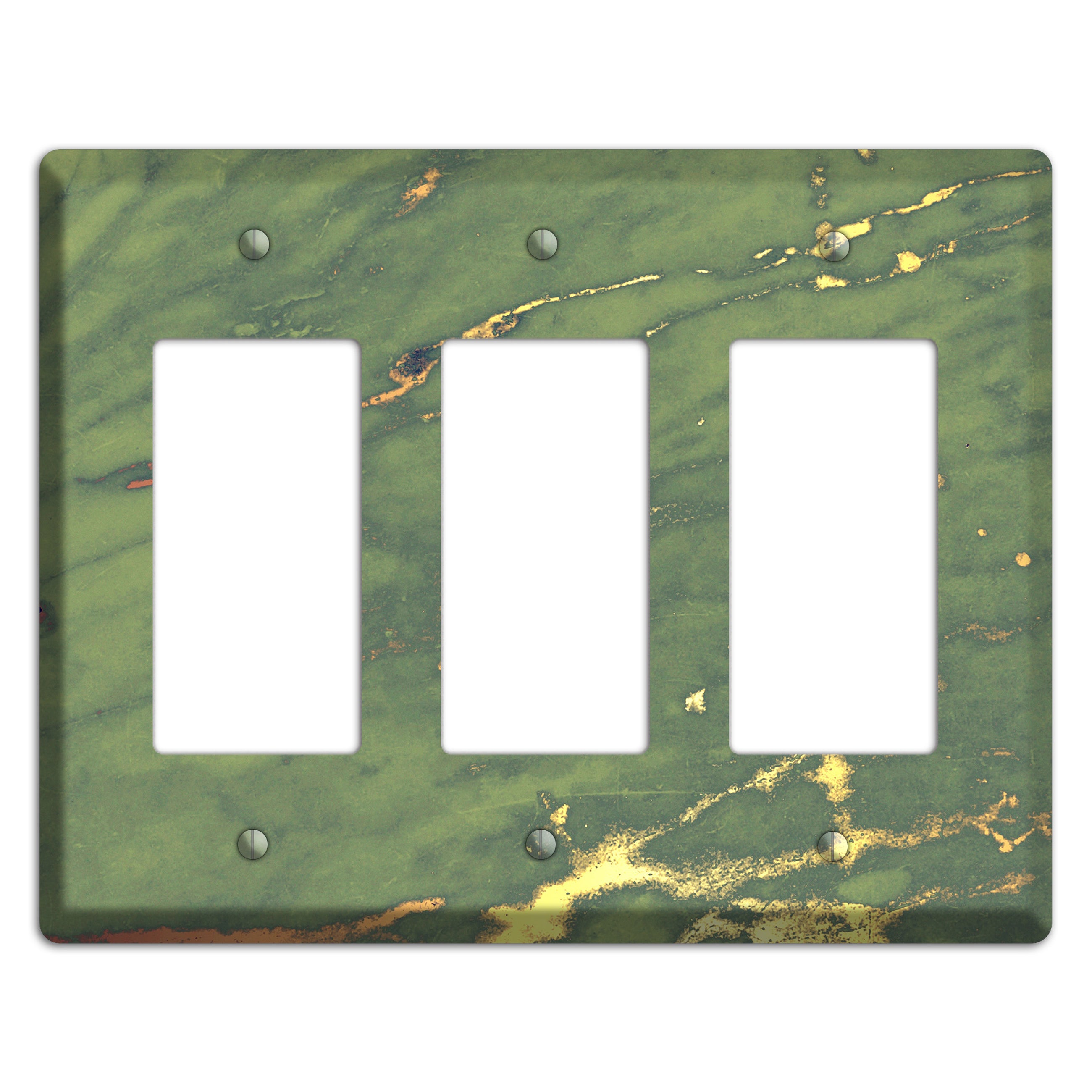 Limed Ash Marble 3 Rocker Wallplate