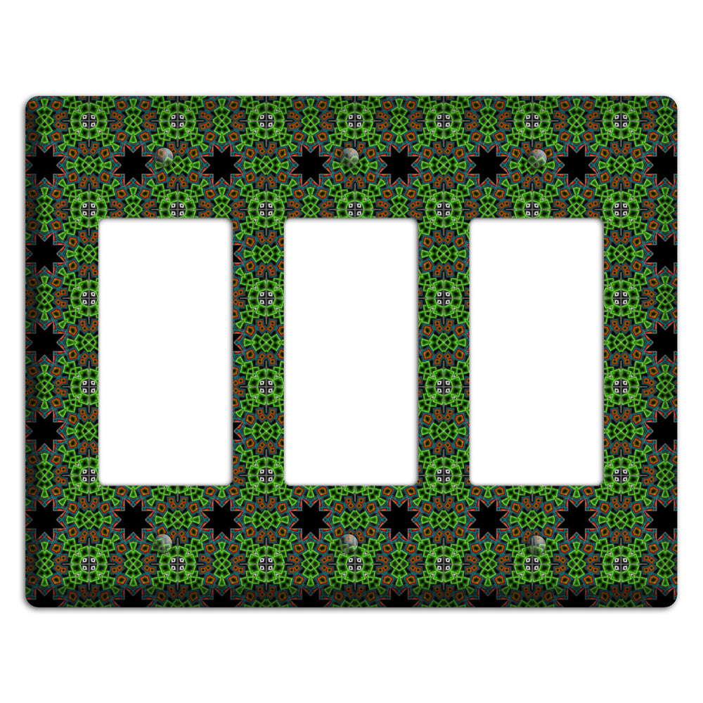 Green Foulard 2 3 Rocker Wallplate
