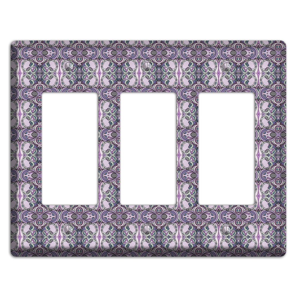 Pink Purple Sage Tapestry 3 Rocker Wallplate