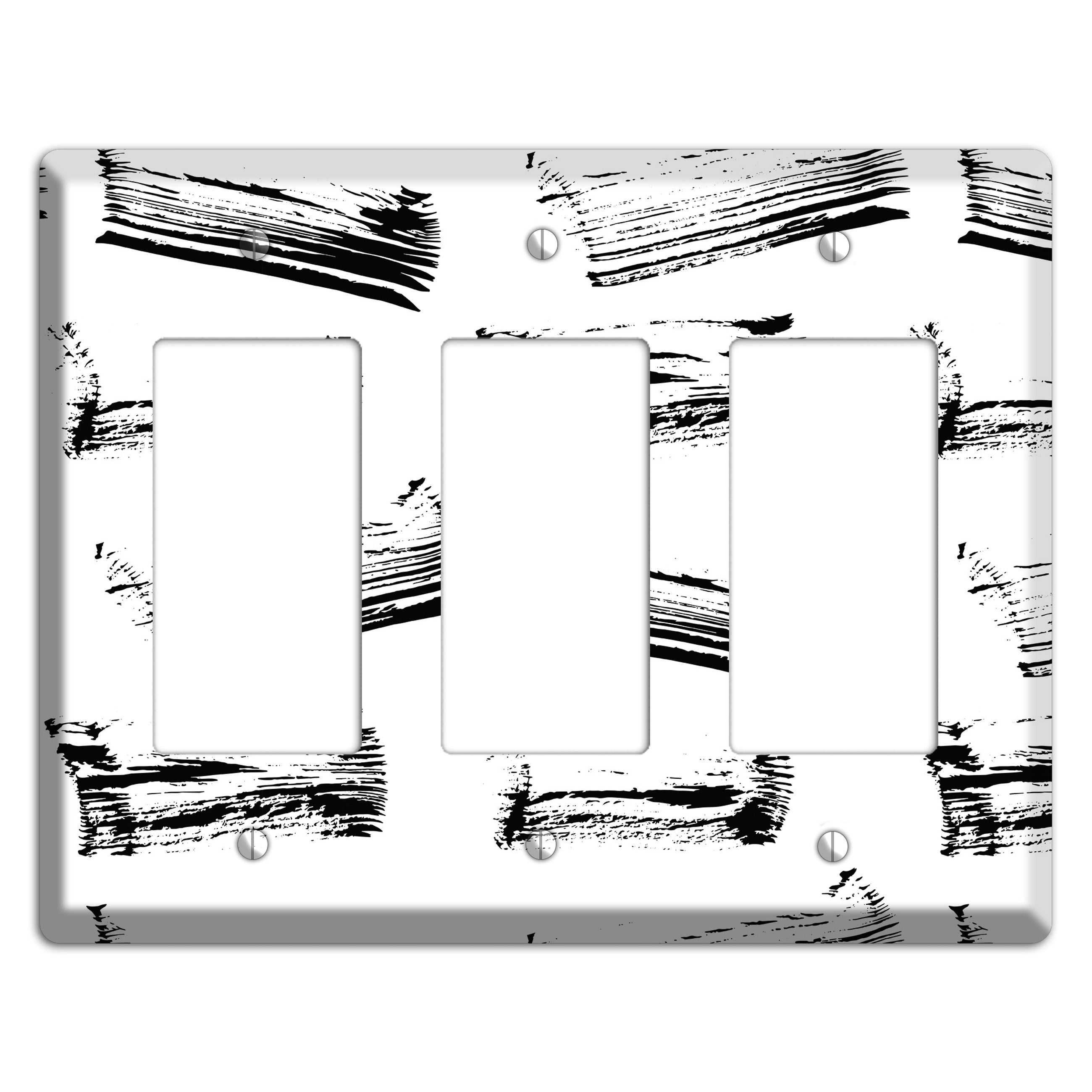 Ink Brushstrokes 1 3 Rocker Wallplate