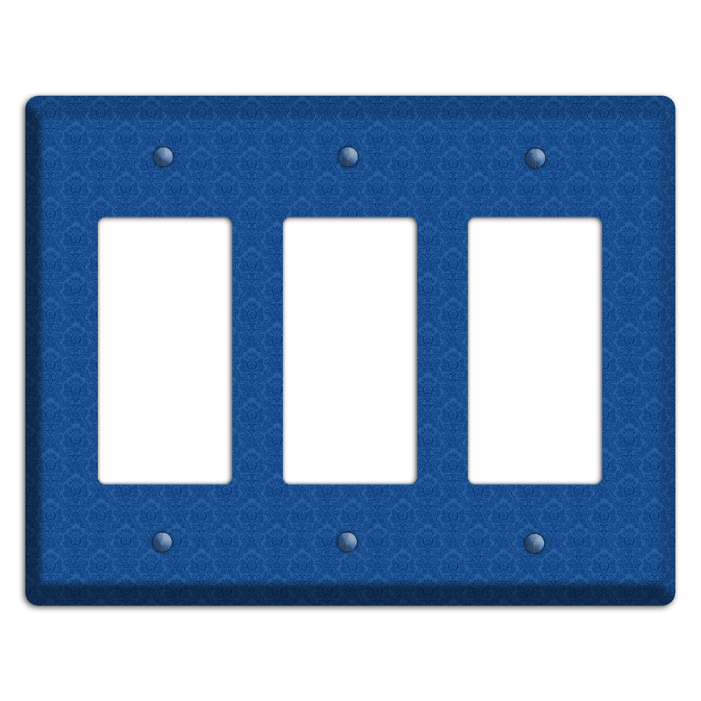 Blue Cartouche 3 Rocker Wallplate