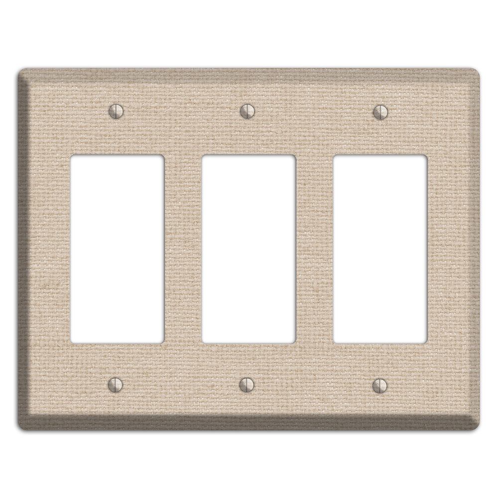 Vanilla Neutral Texture 3 Rocker Wallplate