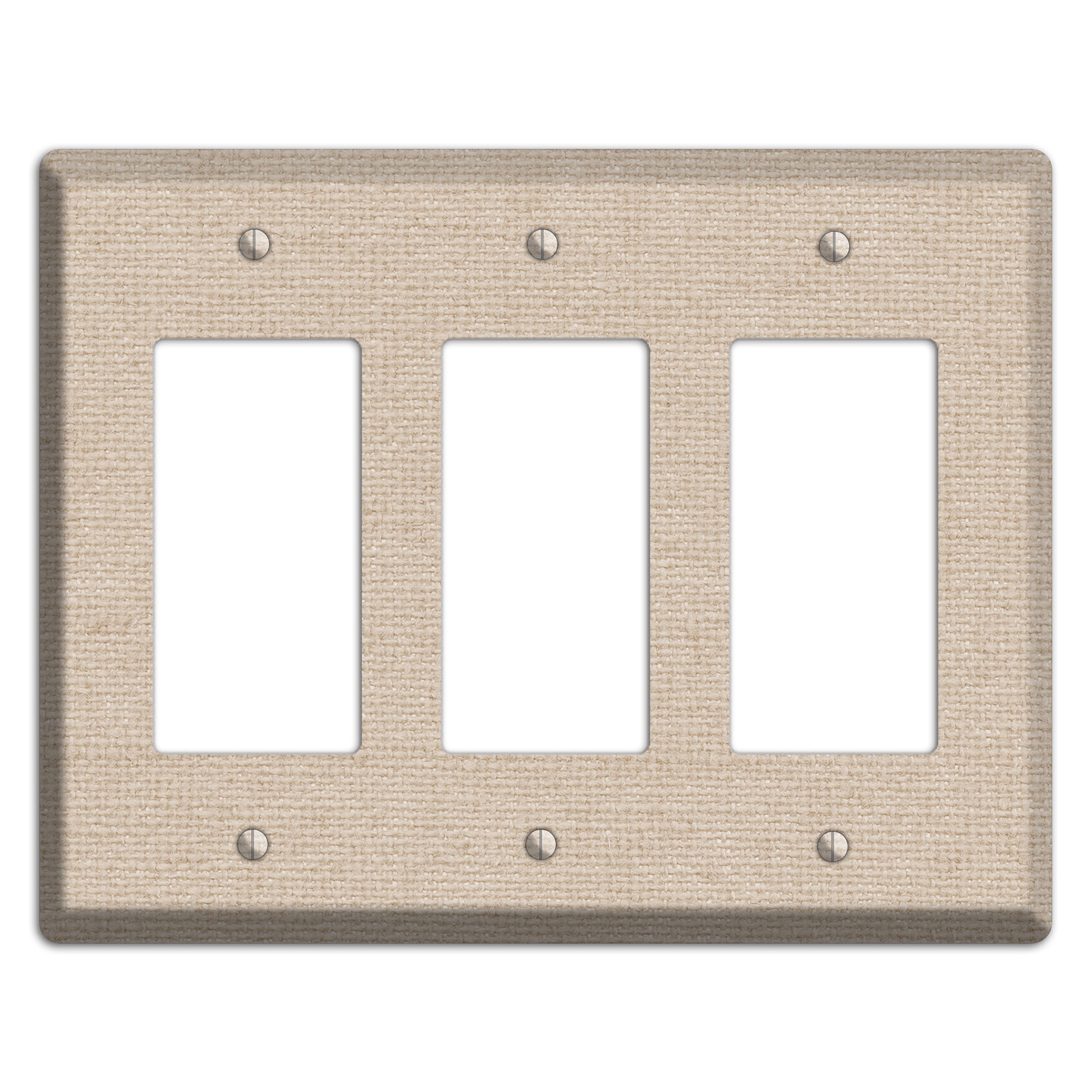 Vanilla Neutral Texture 3 Rocker Wallplate