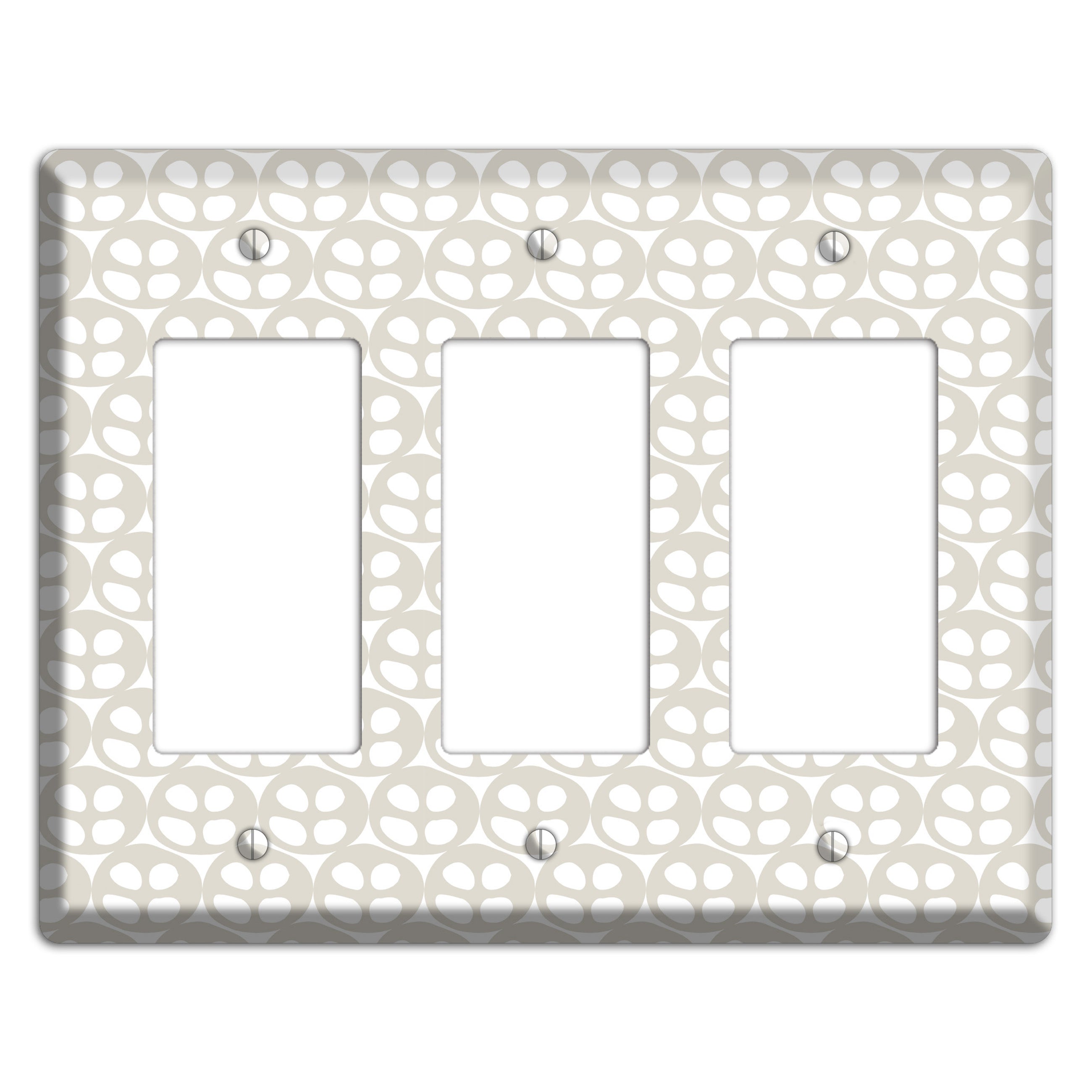 Simple Scandanavian Style AA 3 Rocker Wallplate