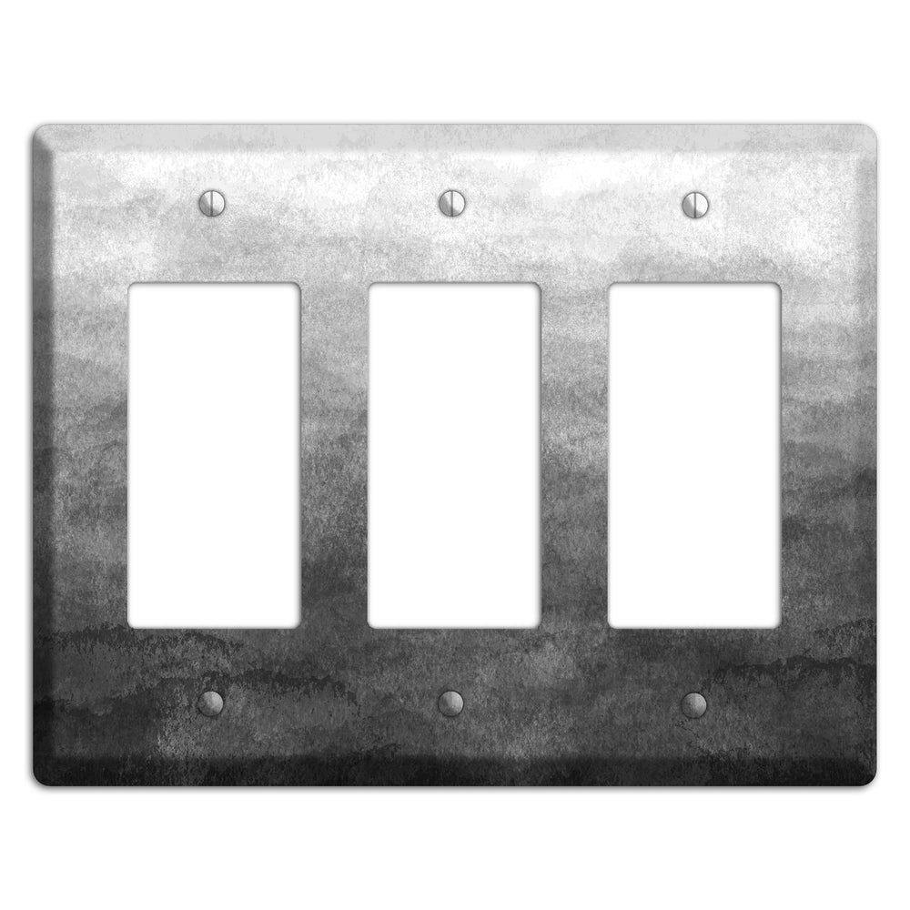 Black Ombre 3 Rocker Wallplate