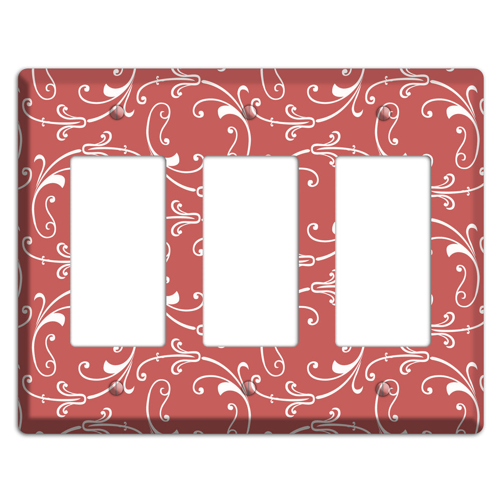 Brick Victorian Sprig 3 Rocker Wallplate