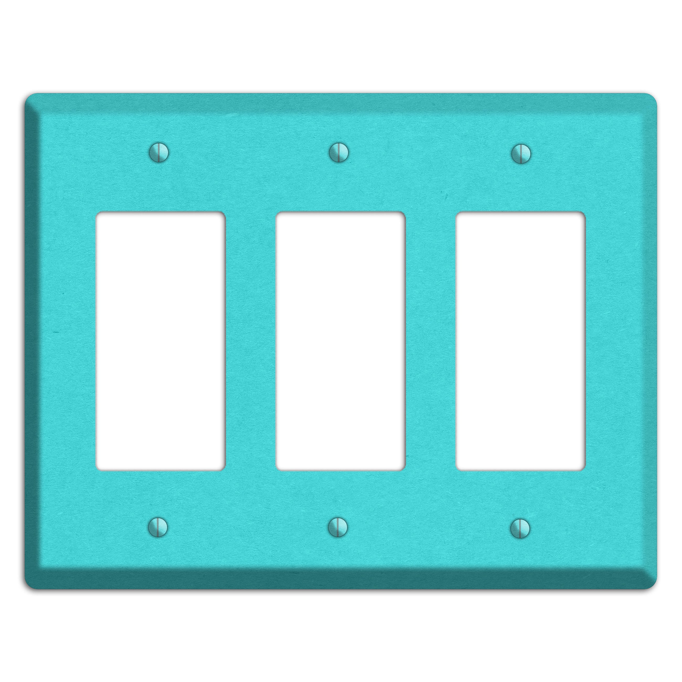 Turquoise Kraft 3 Rocker Wallplate