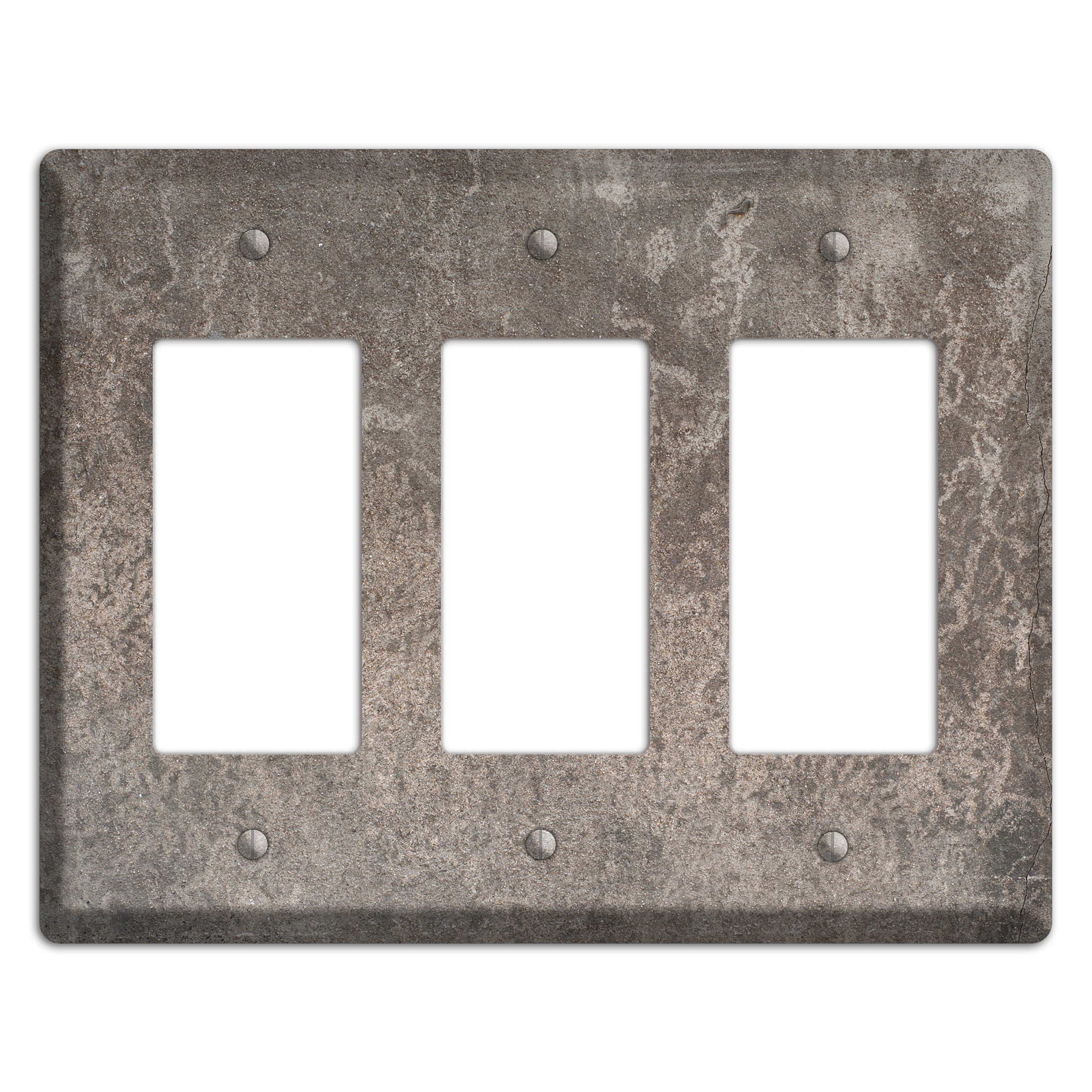 Old Concrete 1 3 Rocker Wallplate