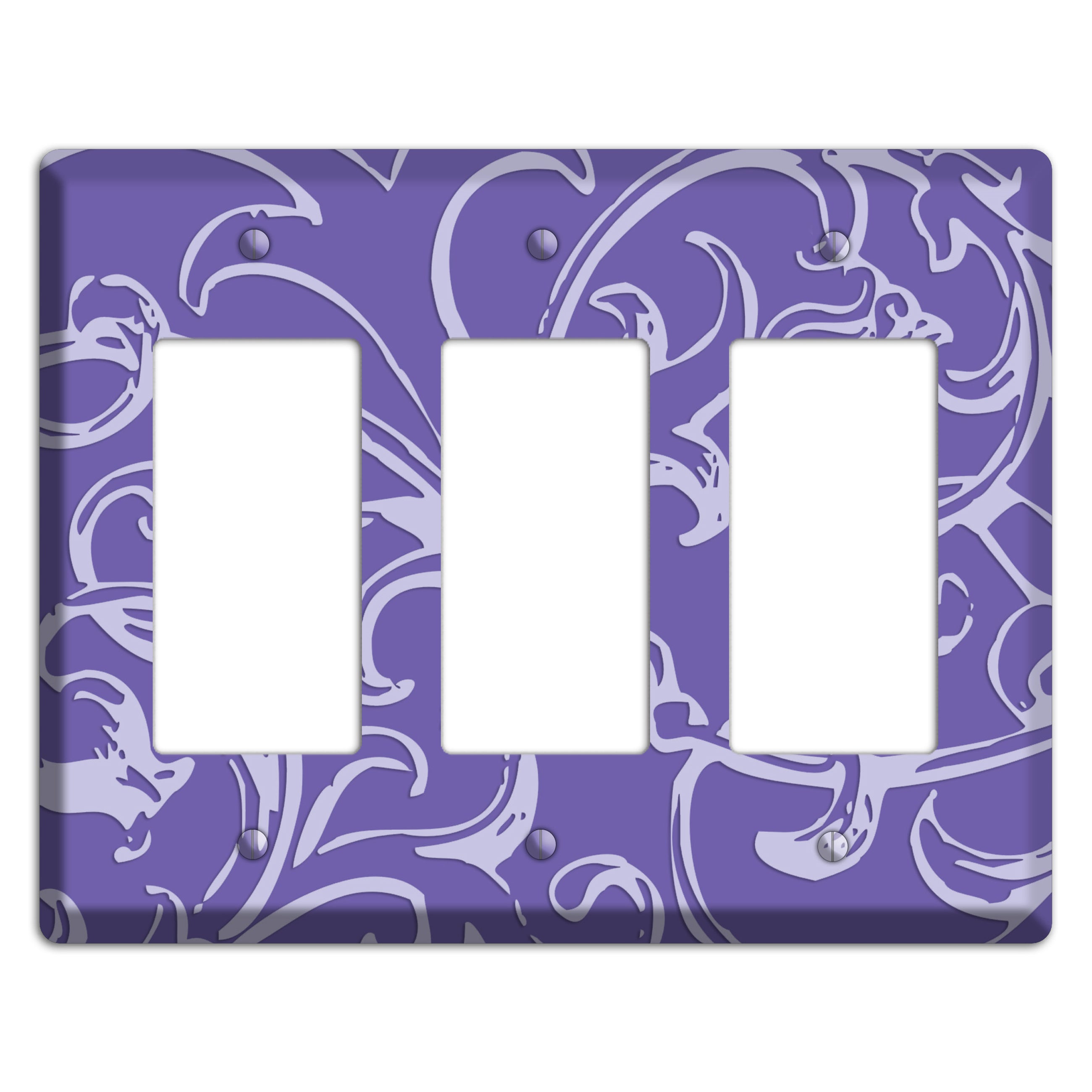 Victorian Light Purple 3 Rocker Wallplate