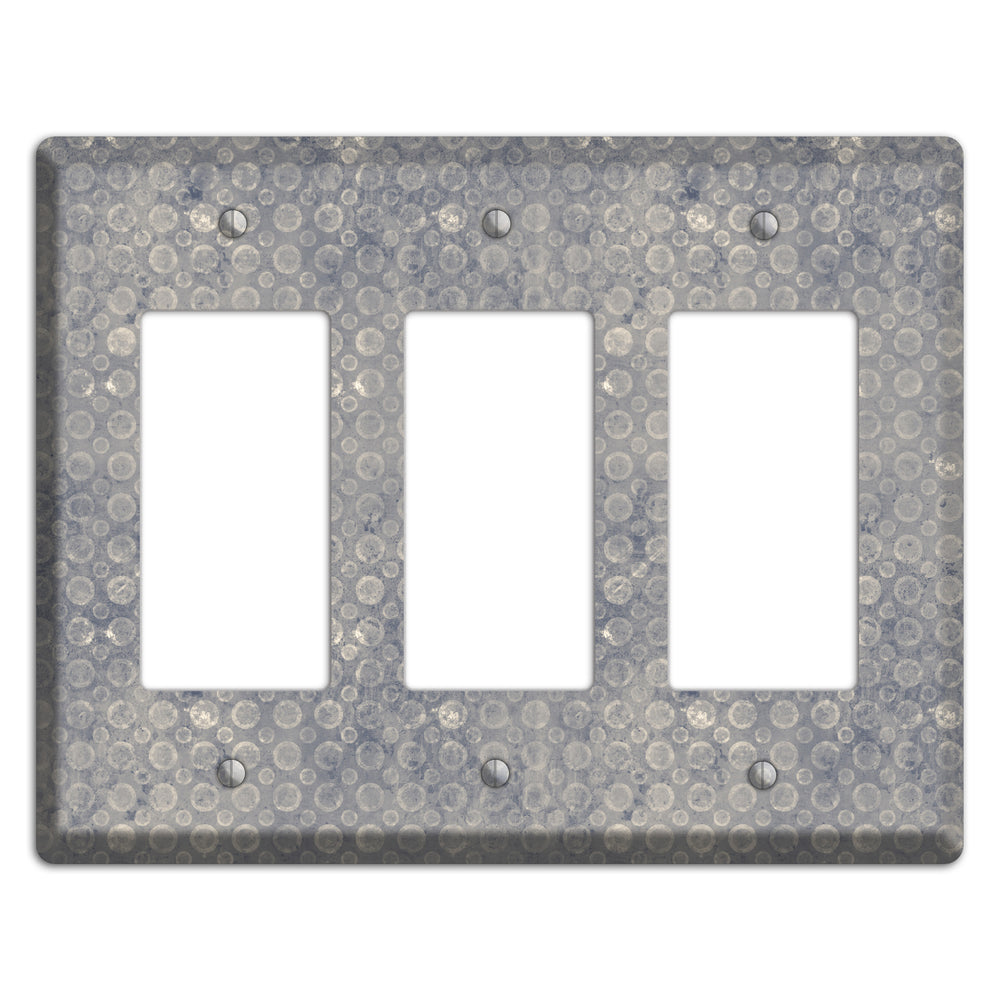 Grey Circles 3 Rocker Wallplate