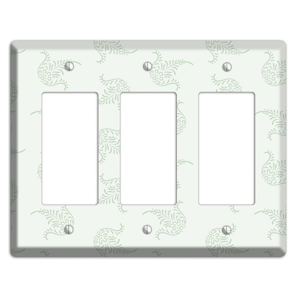 Mint Trefoil Cartouche 3 Rocker Wallplate