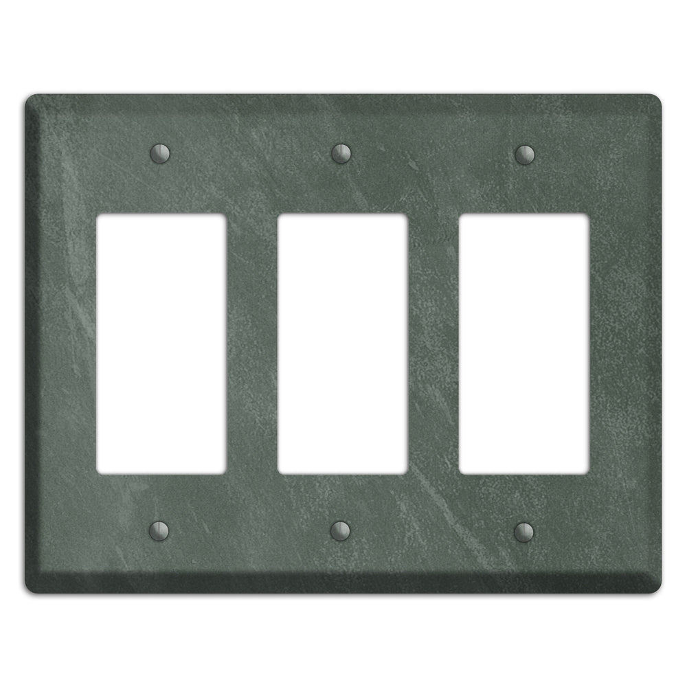 Chalk Dark Green 3 Rocker Wallplate
