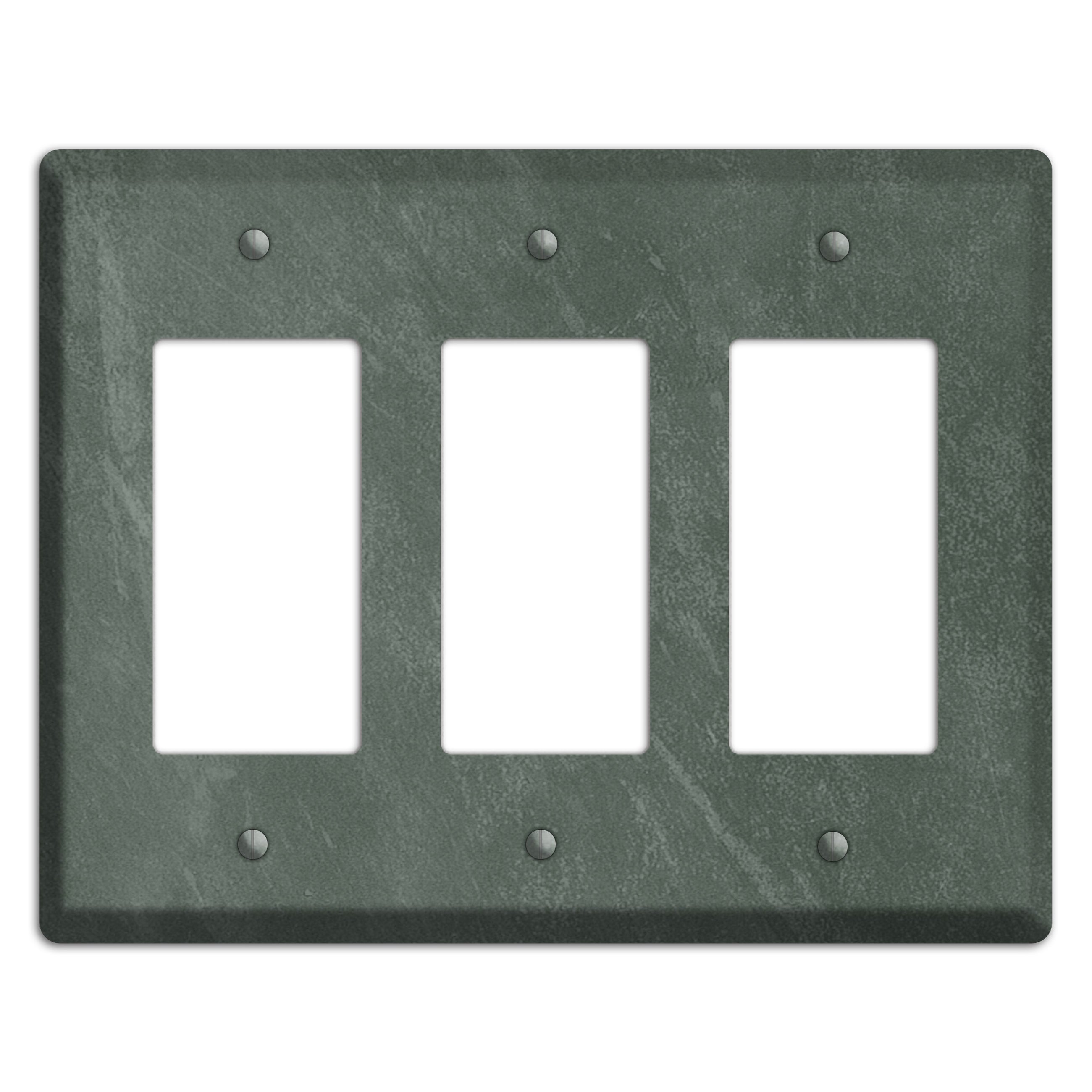 Chalk Dark Green 3 Rocker Wallplate