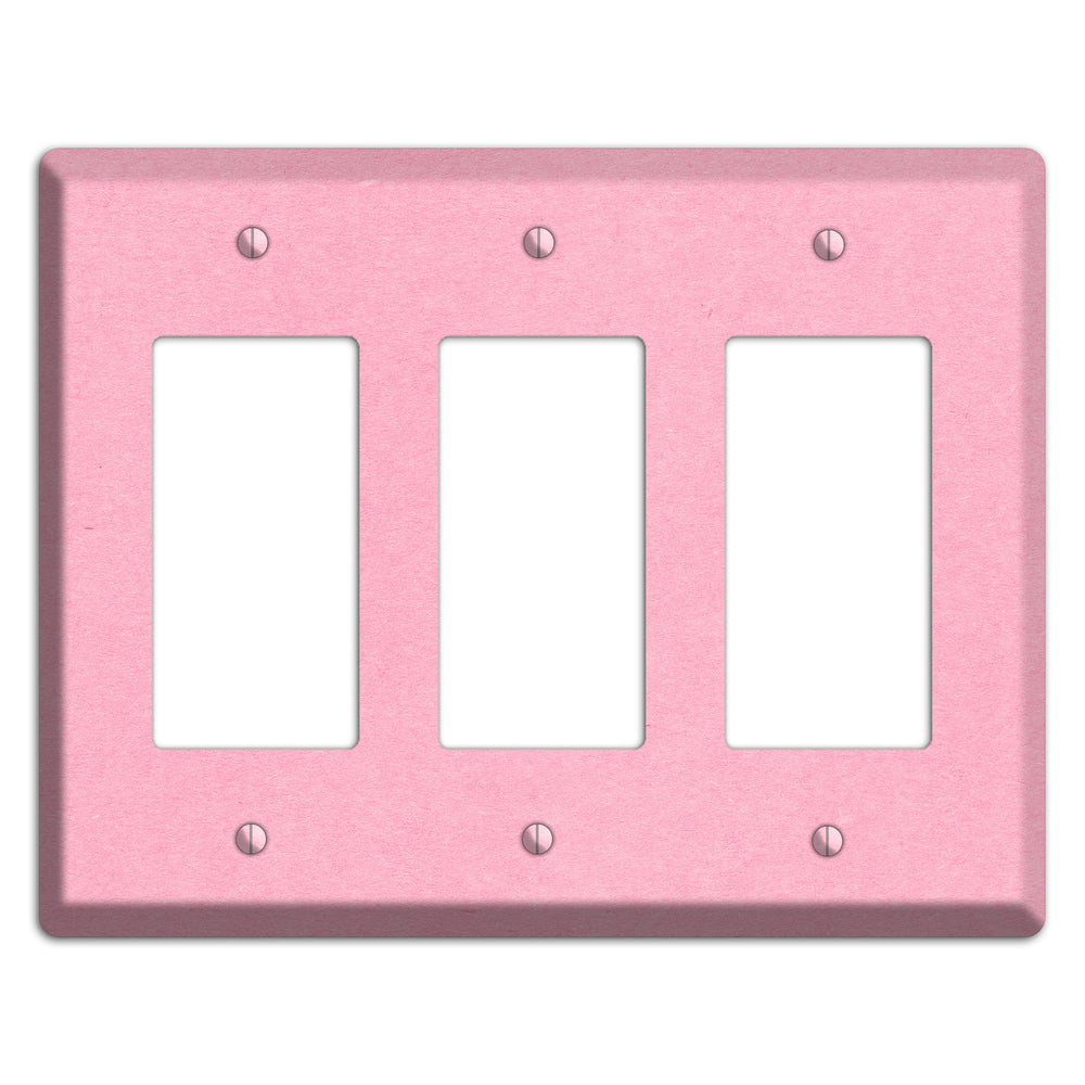Lavender Pink Kraft 3 Rocker Wallplate