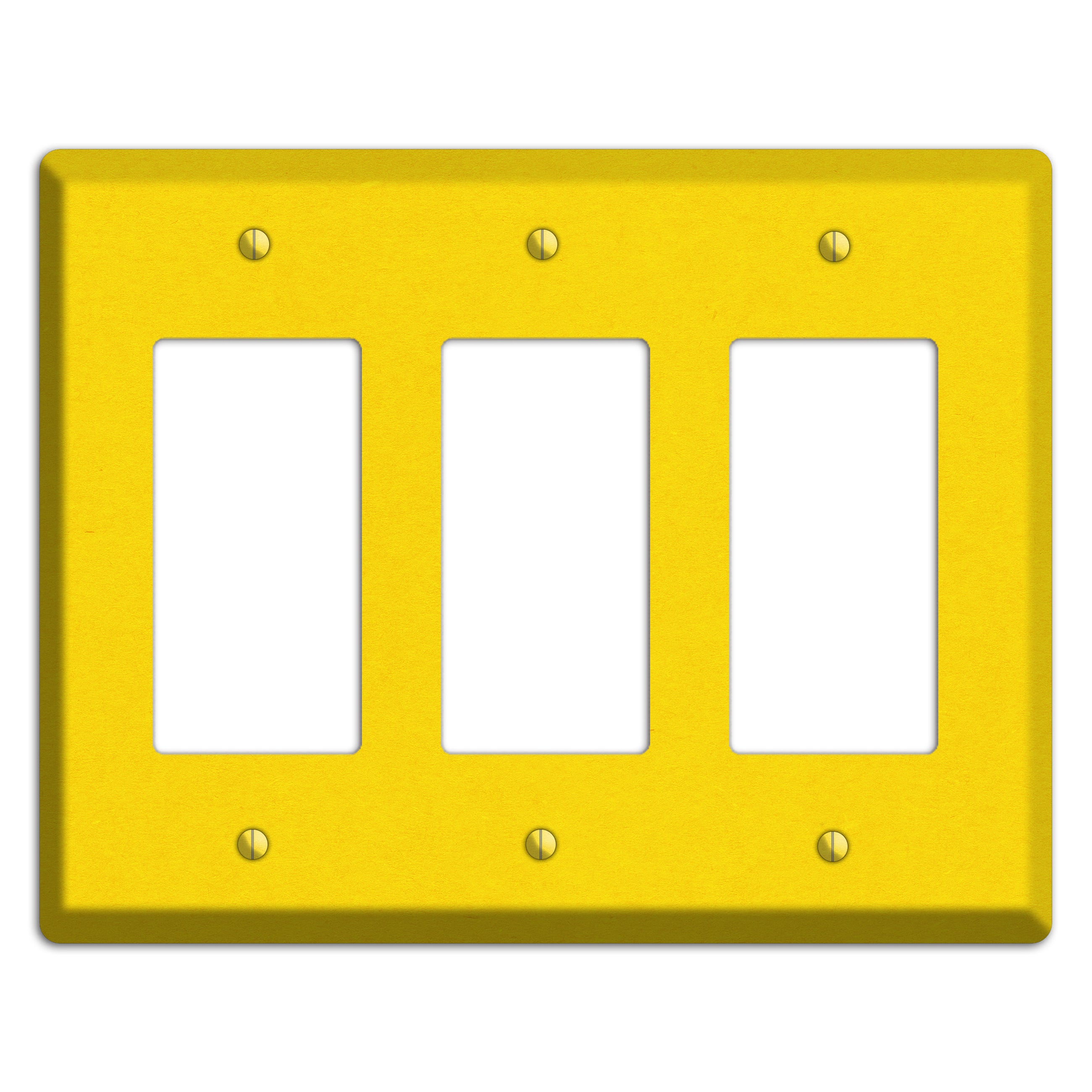 Moon Yellow Kraft 3 Rocker Wallplate