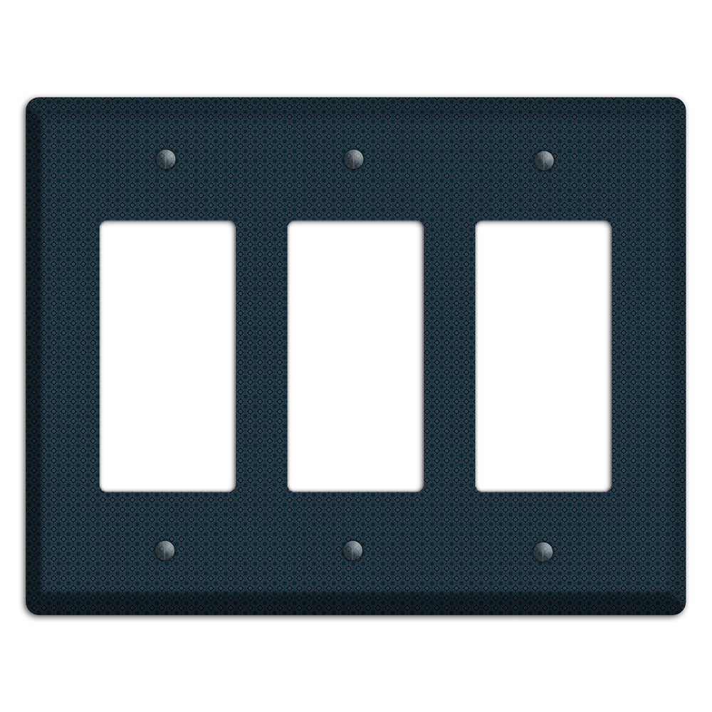 Navy Foulard 3 Rocker Wallplate
