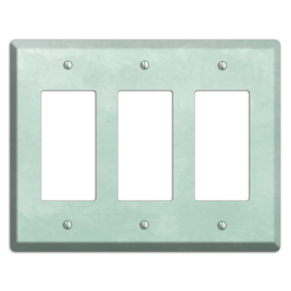 Sea Foam Green Ombre 3 Rocker Wallplate
