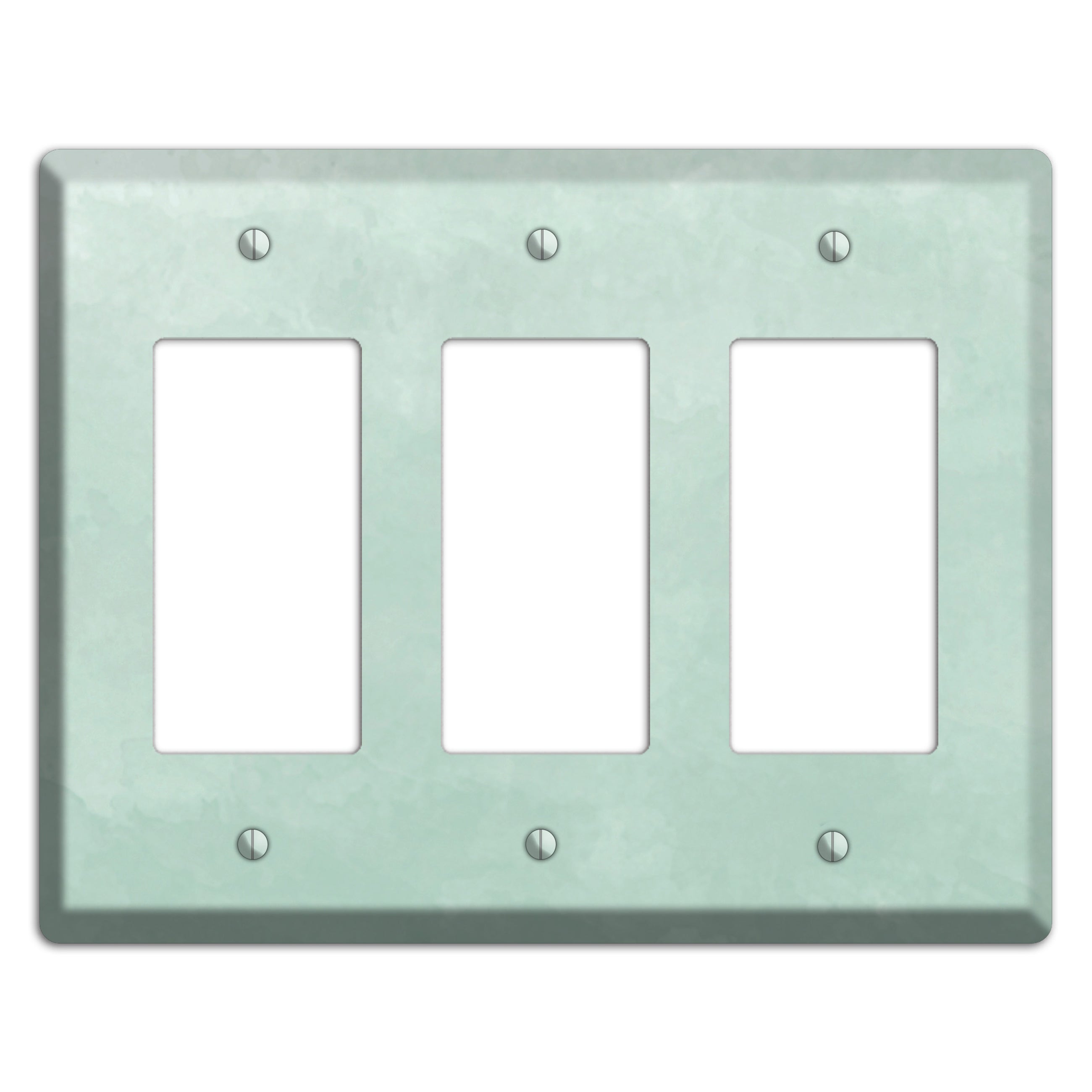 Sea Foam Green Ombre 3 Rocker Wallplate
