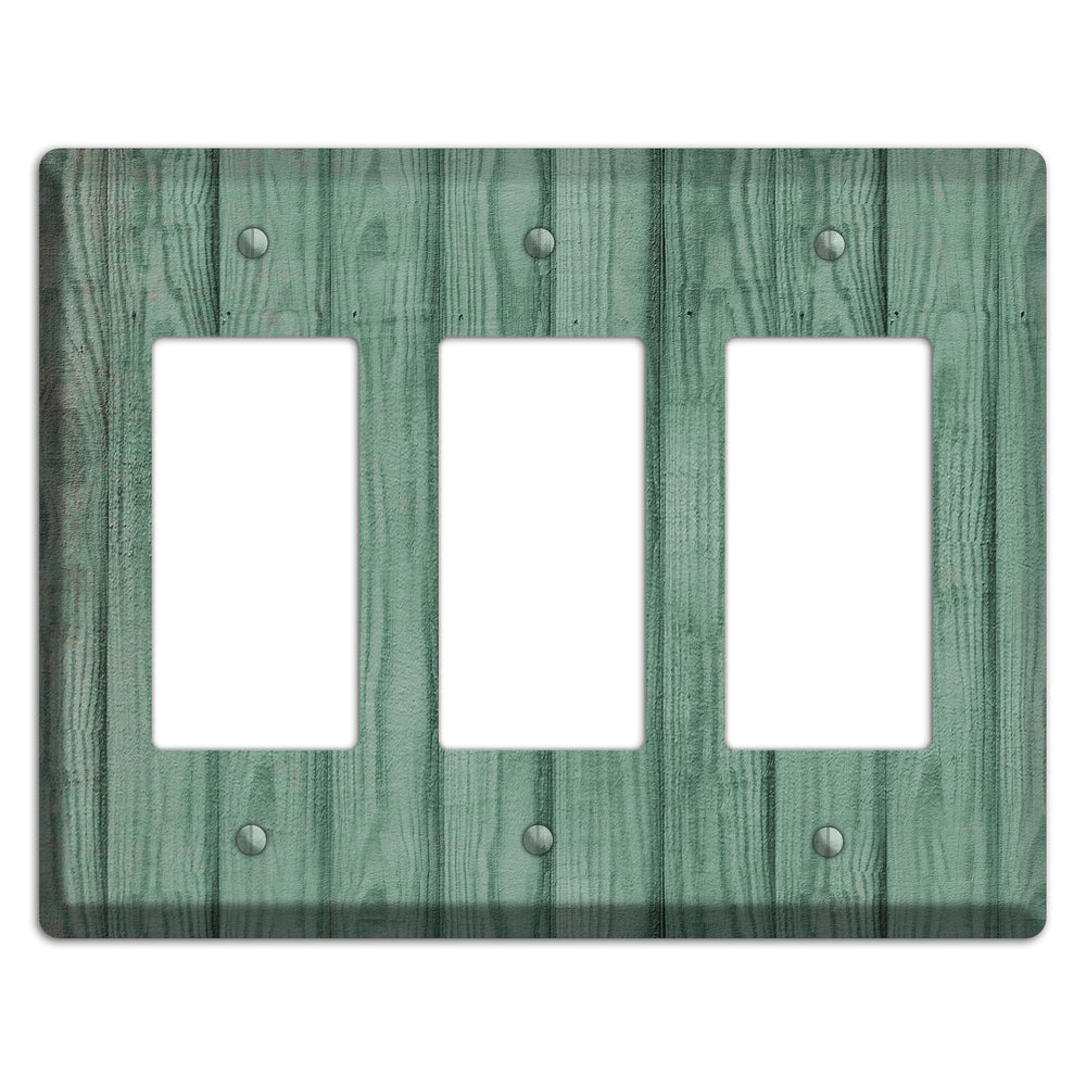 Laurel Weathered Wood 3 Rocker Wallplate