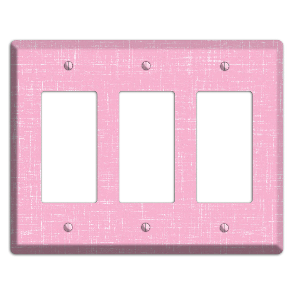 Chantilly Pink Texture 3 Rocker Wallplate