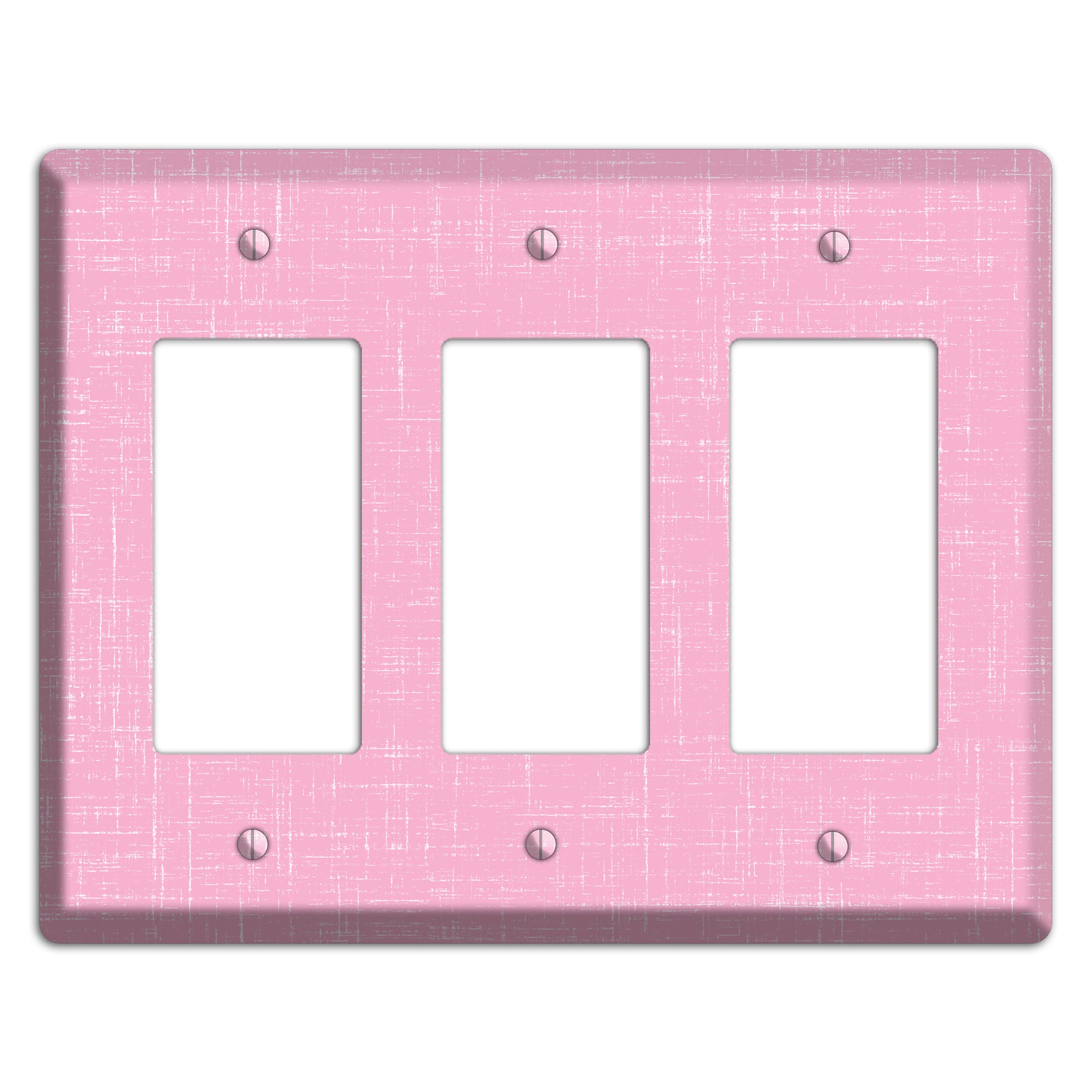 Chantilly Pink Texture 3 Rocker Wallplate