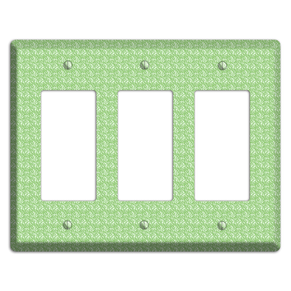 Green Pattern 3 Rocker Wallplate