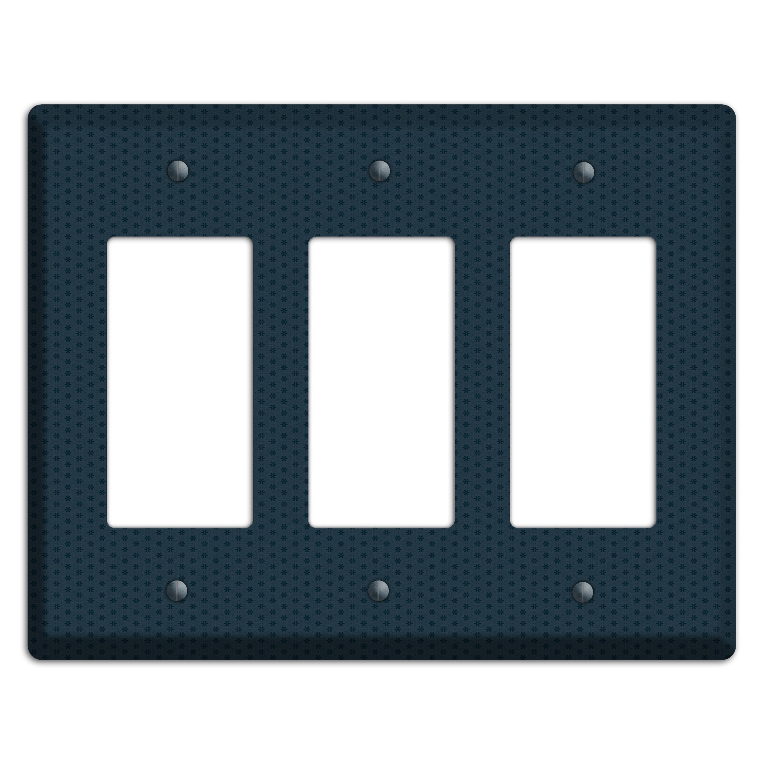 Blue with Tiny Asters 3 Rocker Wallplate