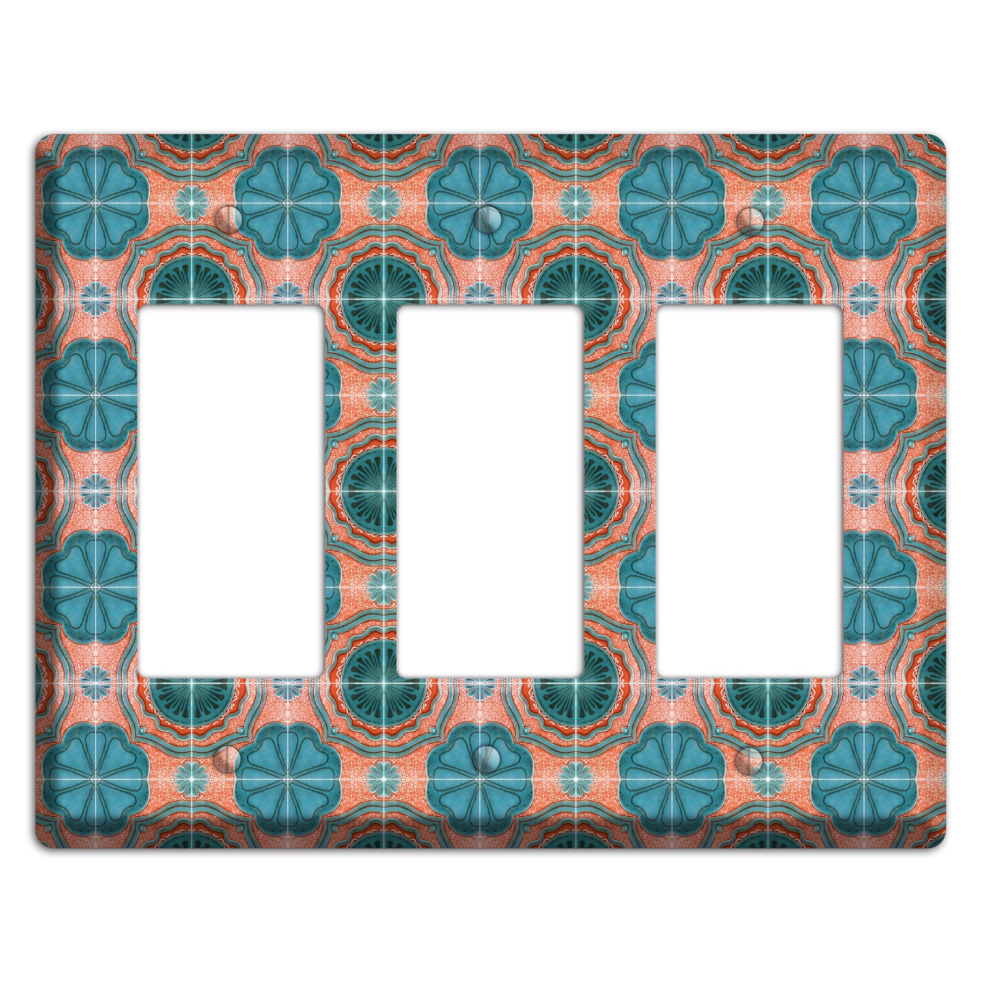 Tavira Tiles 3 3 Rocker Wallplate