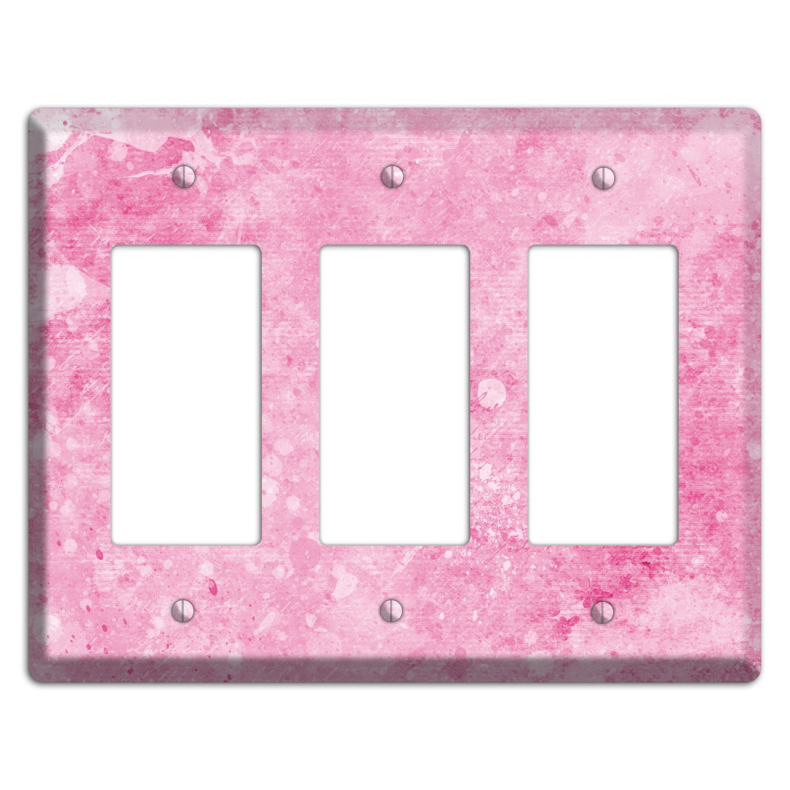 Wewak Pink Texture 3 Rocker Wallplate