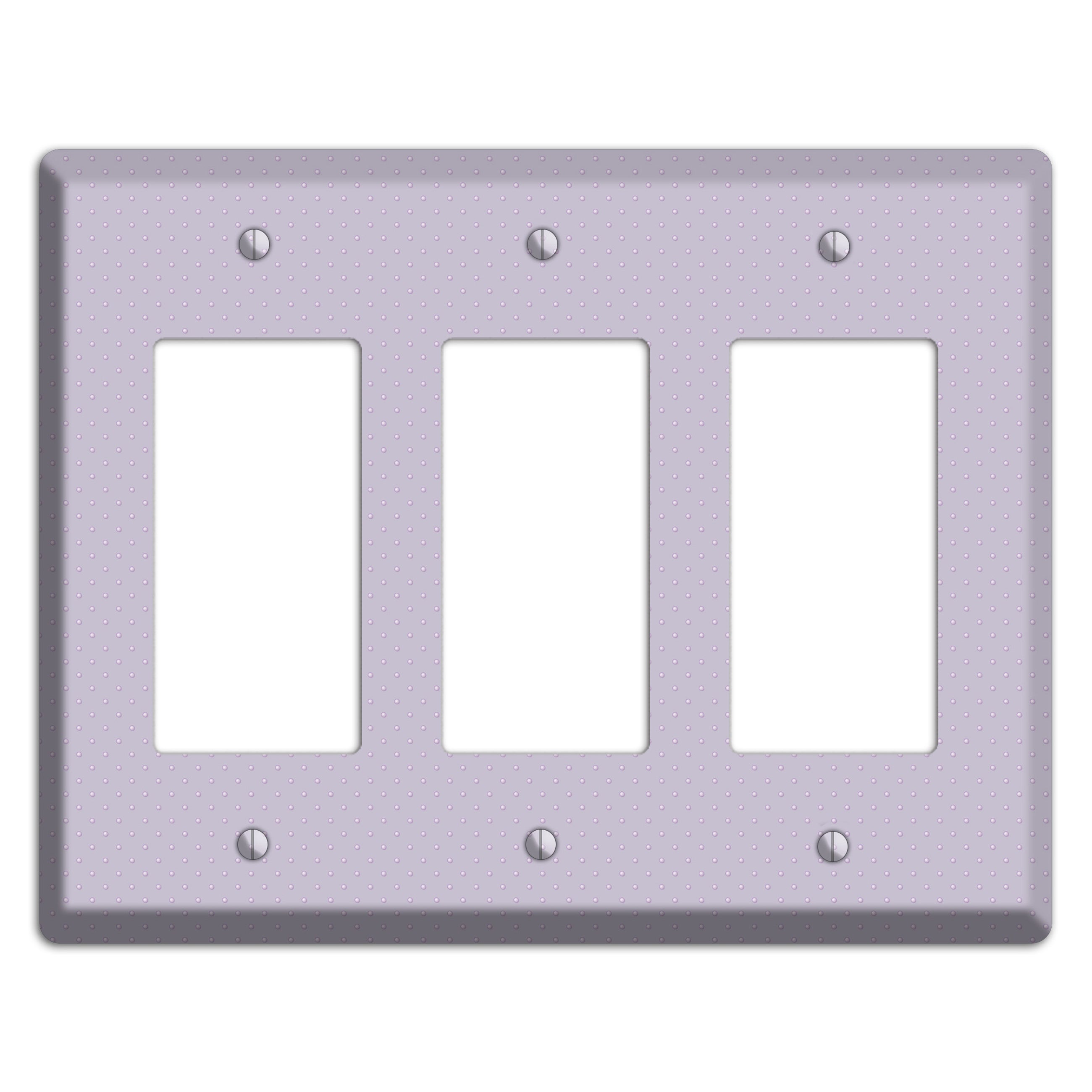 Lavender with Tiny Dots 3 Rocker Wallplate