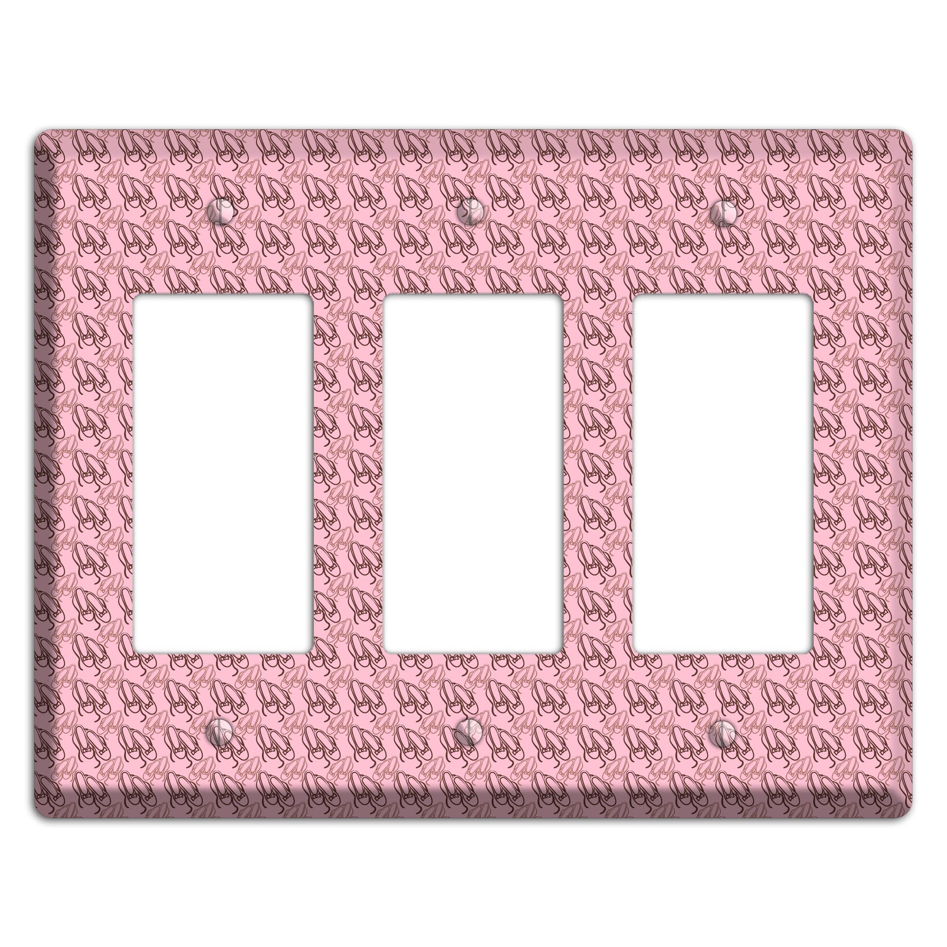 Pink Ballet Slippers 3 Rocker Wallplate