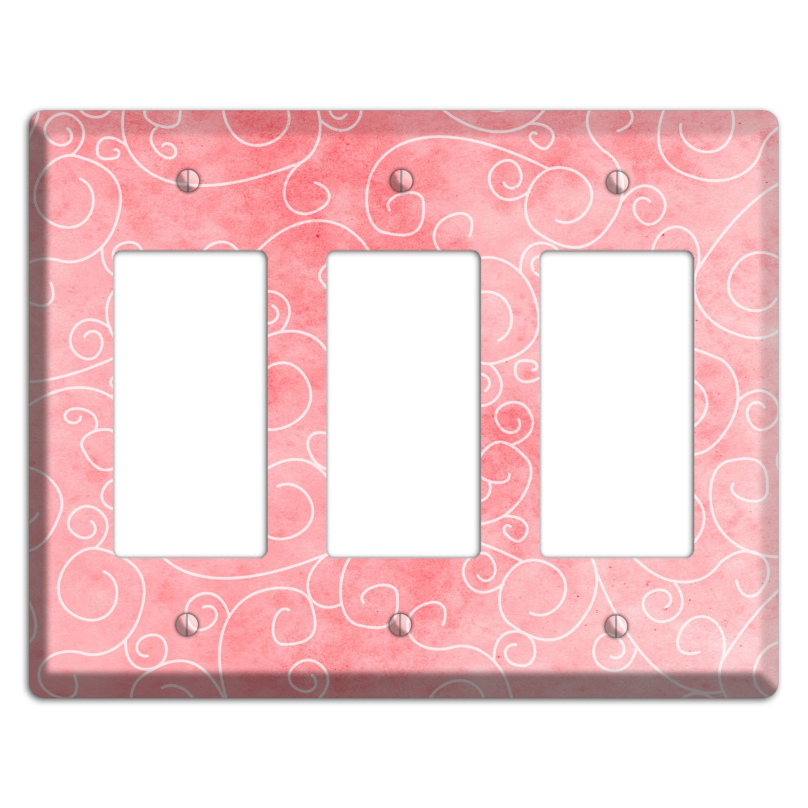 Azalea Soft Coral 3 Rocker Wallplate