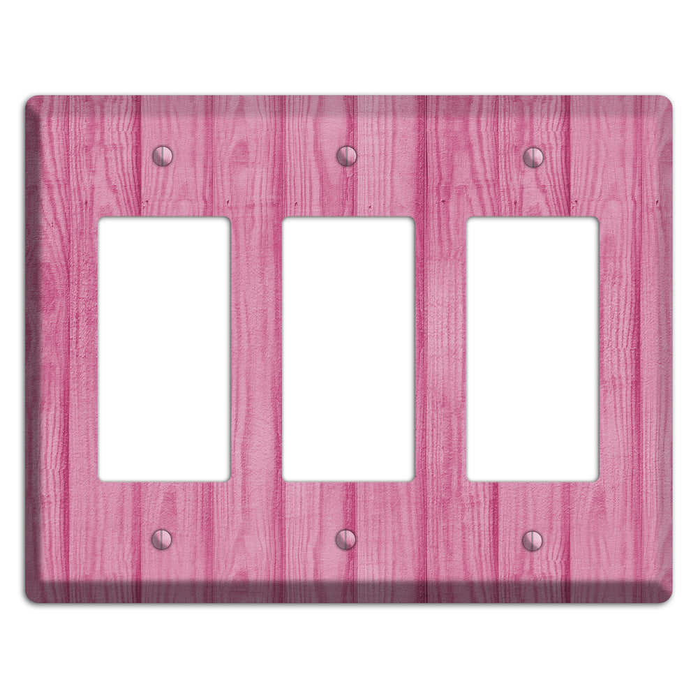 Can Can Pink Texture 3 Rocker Wallplate