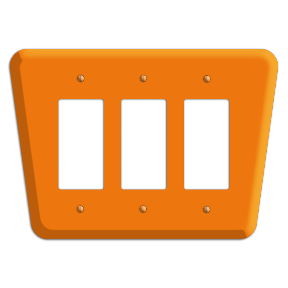 Pumpkin Mid-Century 3 Rocker Wallplate