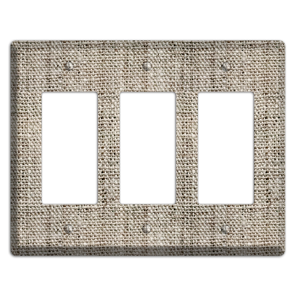 Niagara Burlap 3 Rocker Wallplate