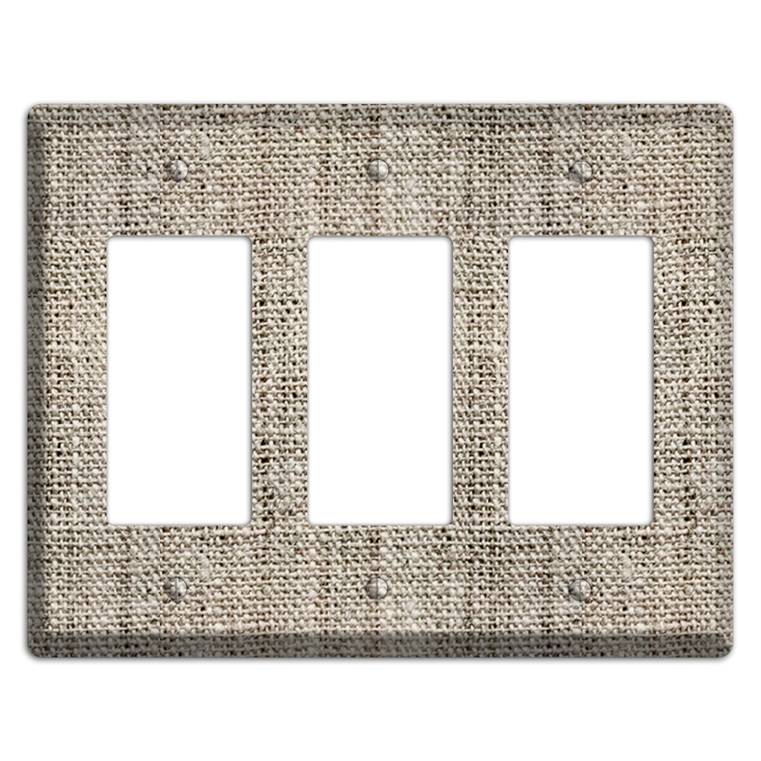 Niagara Burlap 3 Rocker Wallplate