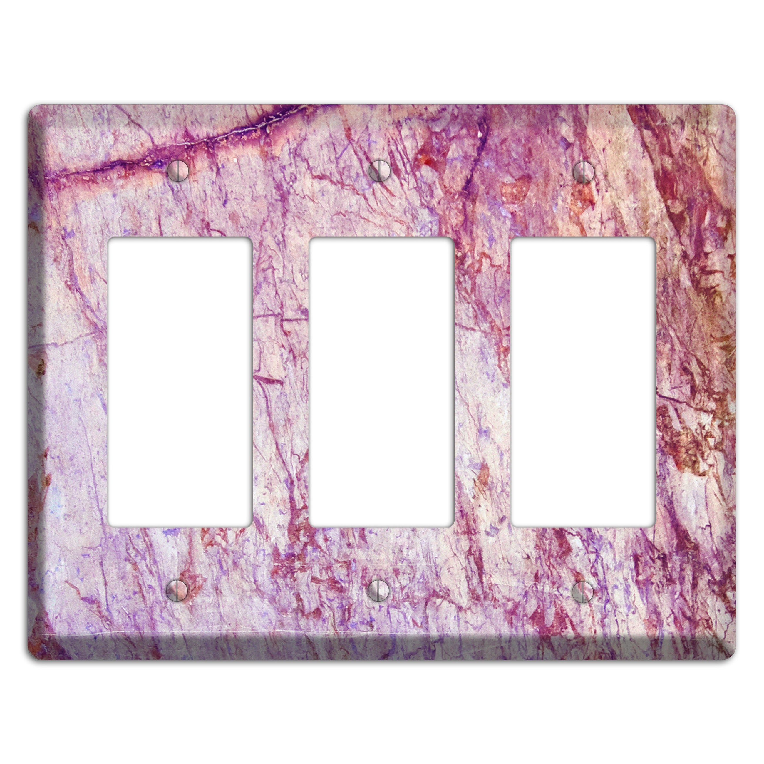 Maverick Marble 3 Rocker Wallplate