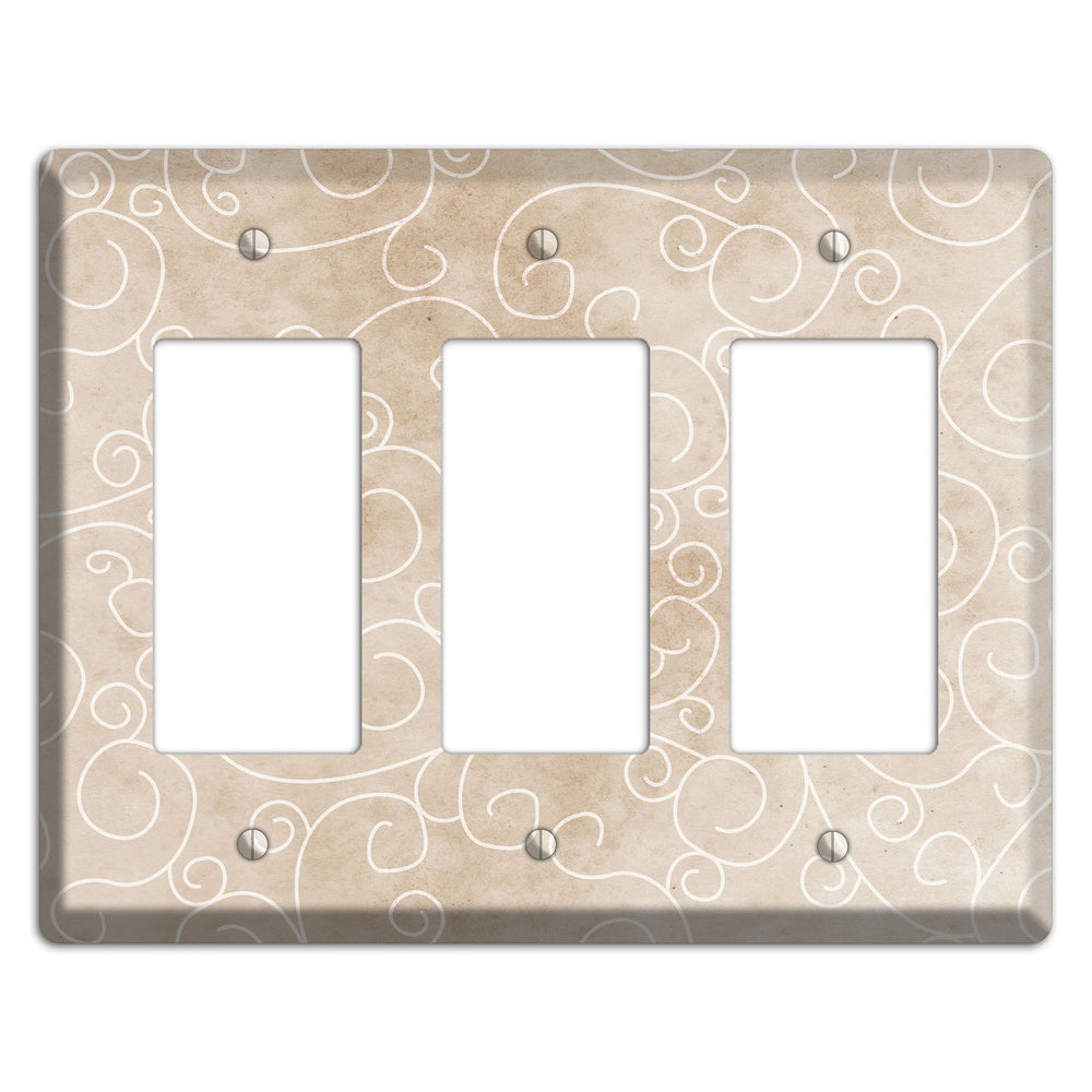 Wafer Neutral Texture 3 Rocker Wallplate