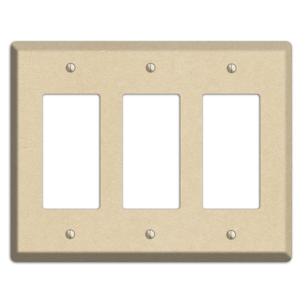 Double Pearl Lusta Kraft 3 Rocker Wallplate
