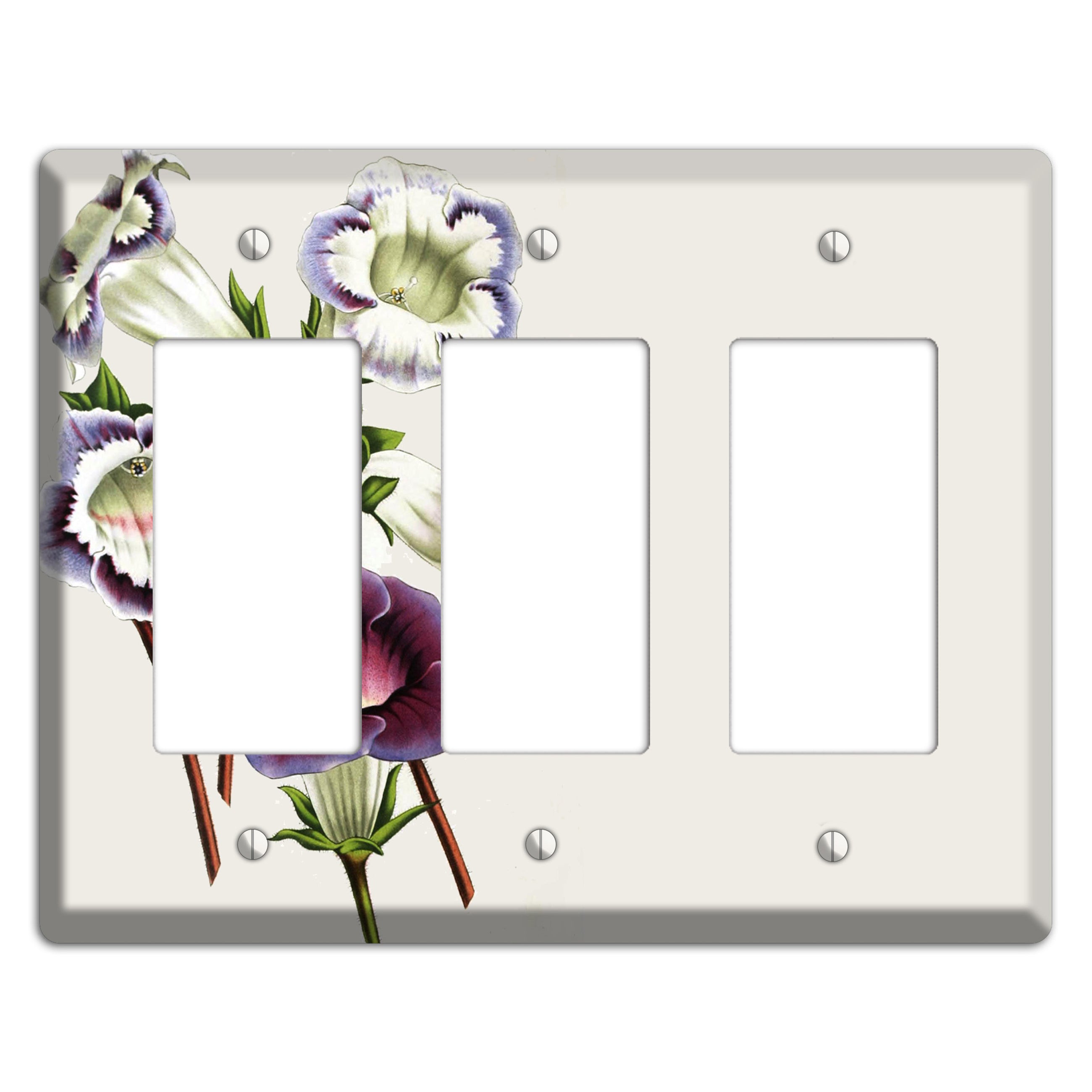 Gloxinas 3 Rocker Wallplate